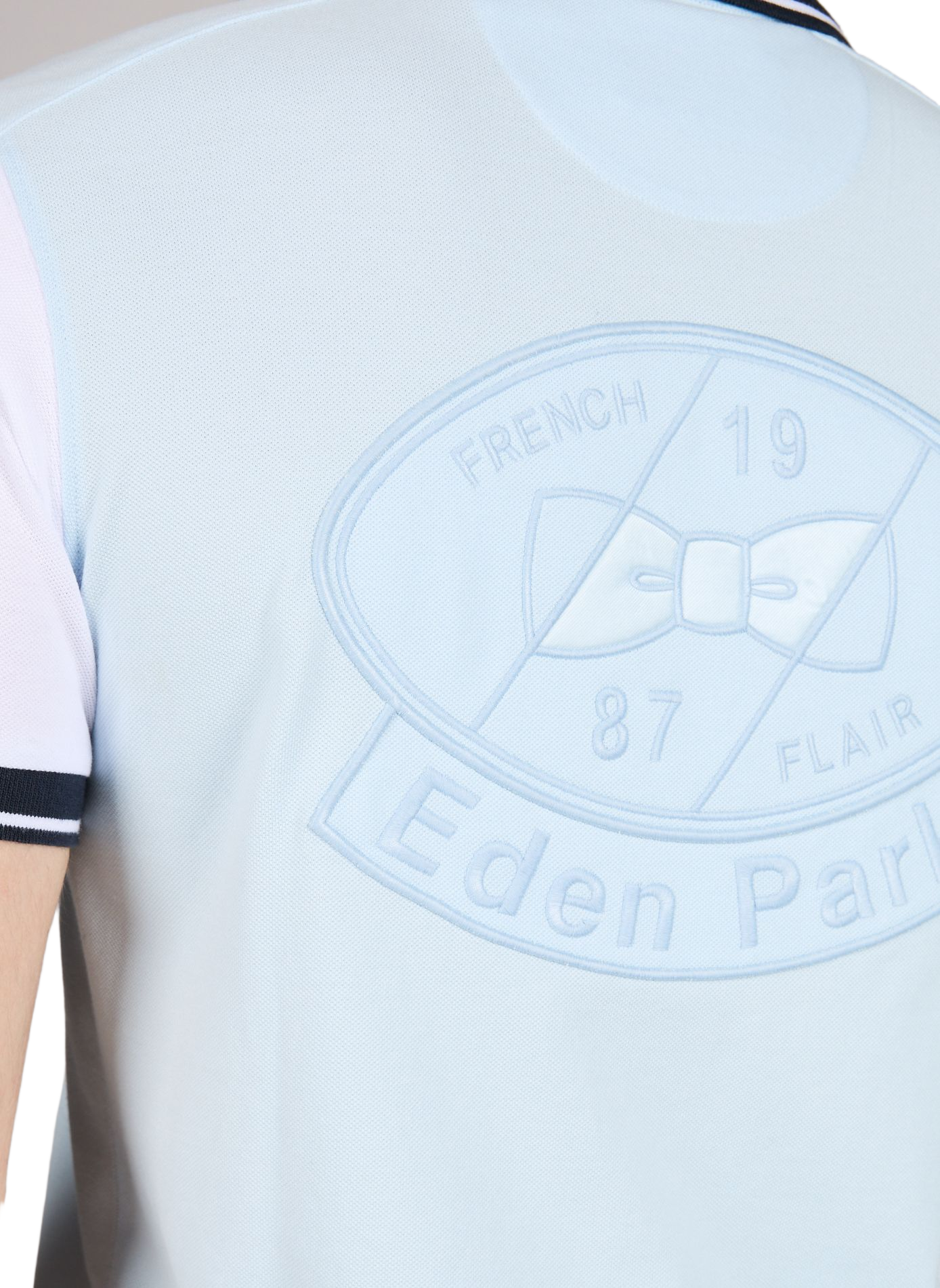 Polo à manches courtes en coton EDEN PARK Bleu