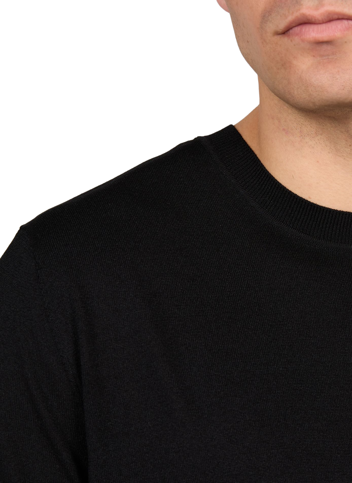 T-shirt Juste à col rond GERTRUDE ET GASTON Noir