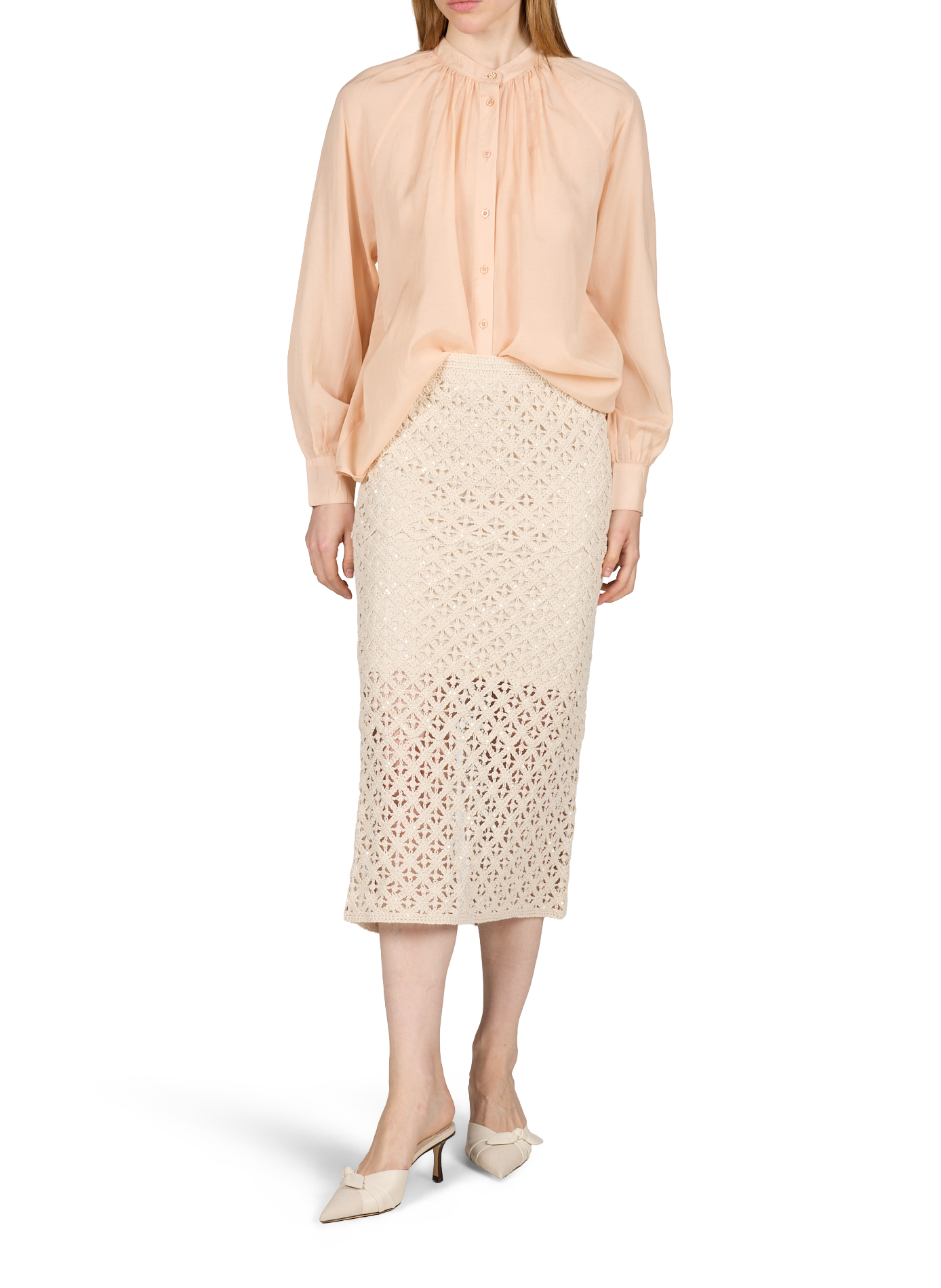 Tea cotton voile blouse PETITE MENDIGOTE Pink