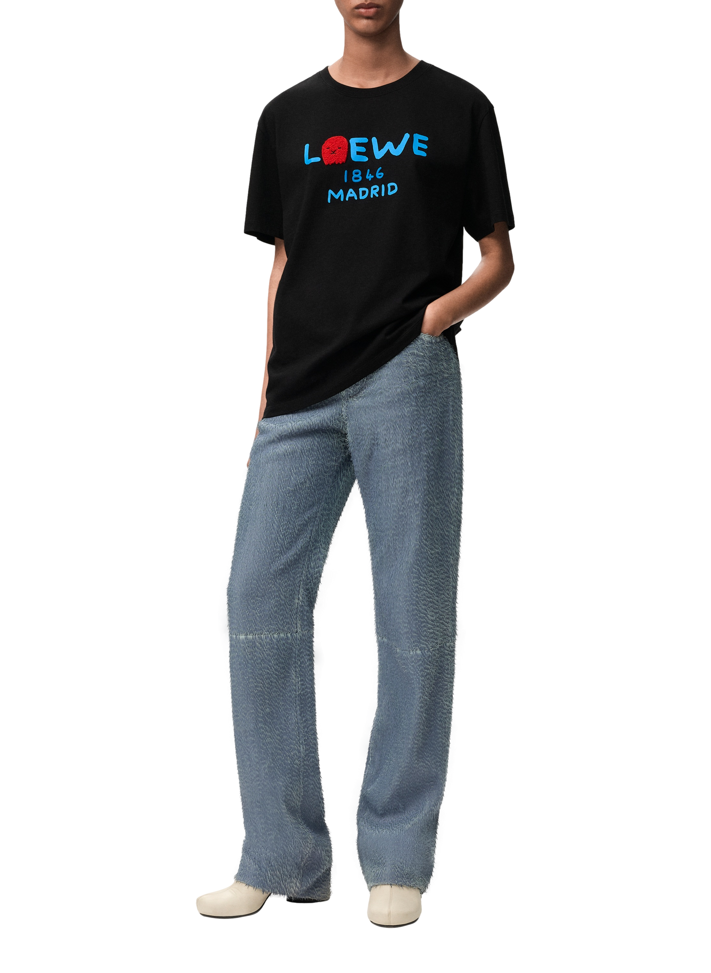 180-Jahre-Kapsel - Lässiges Baumwoll-T-Shirt LOEWE Schwarz
