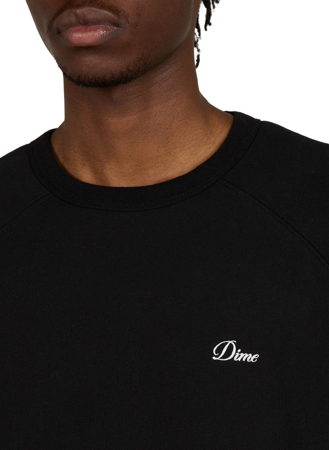 Cotton logo sweatshirt DIME Black