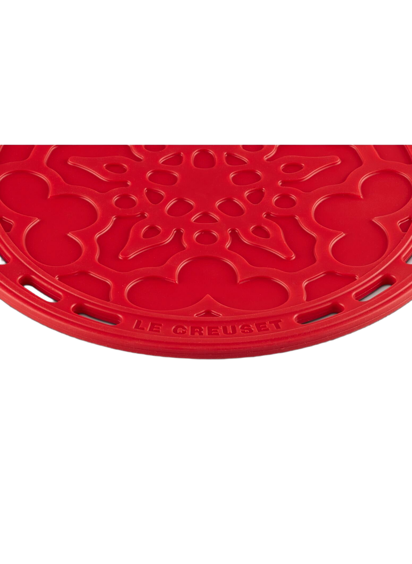 Blumen-Untersetzer LE CREUSET Rot