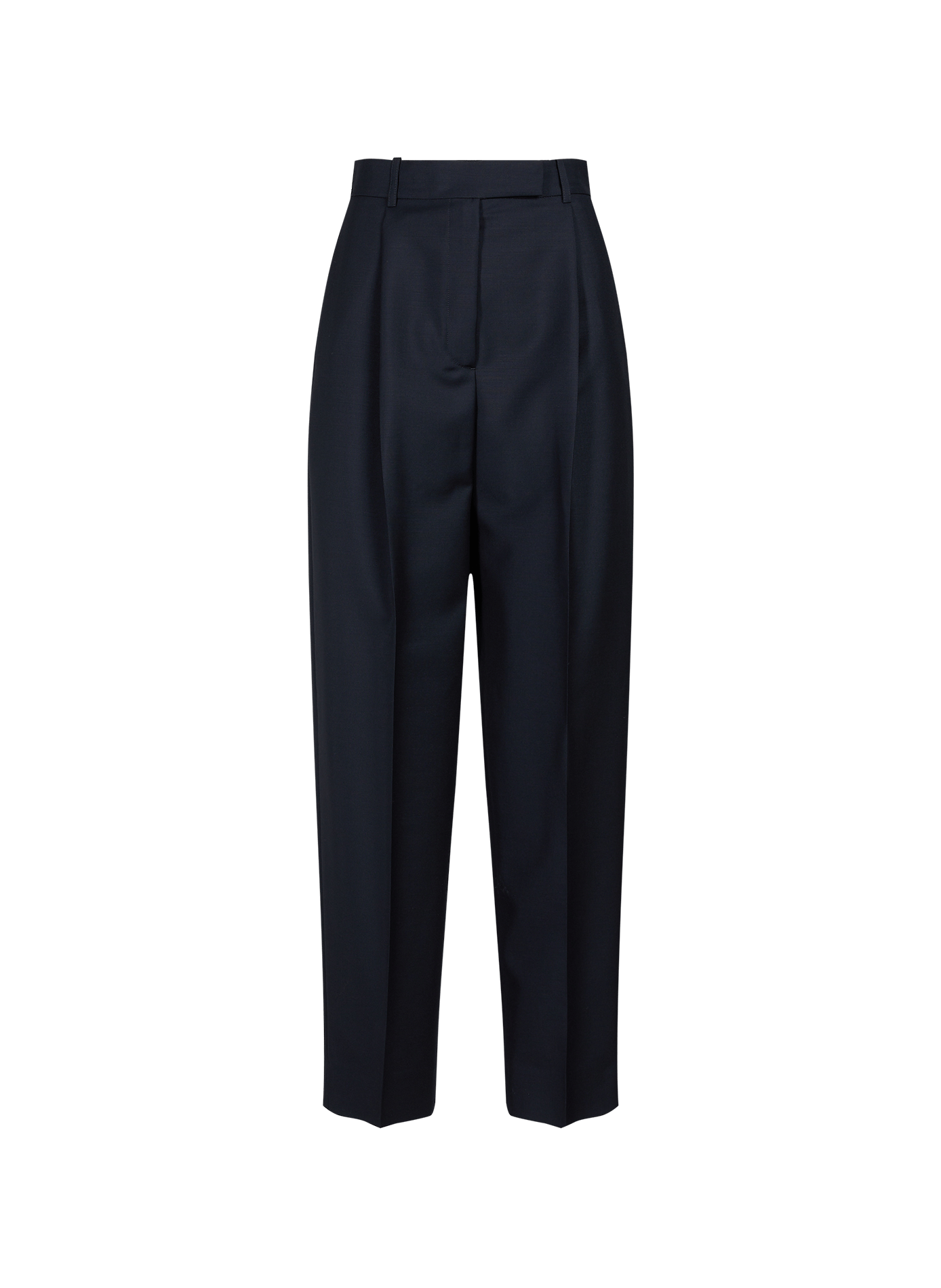 Pantalon mom en laine vierge mélangée ROHE FRAMES Bleu