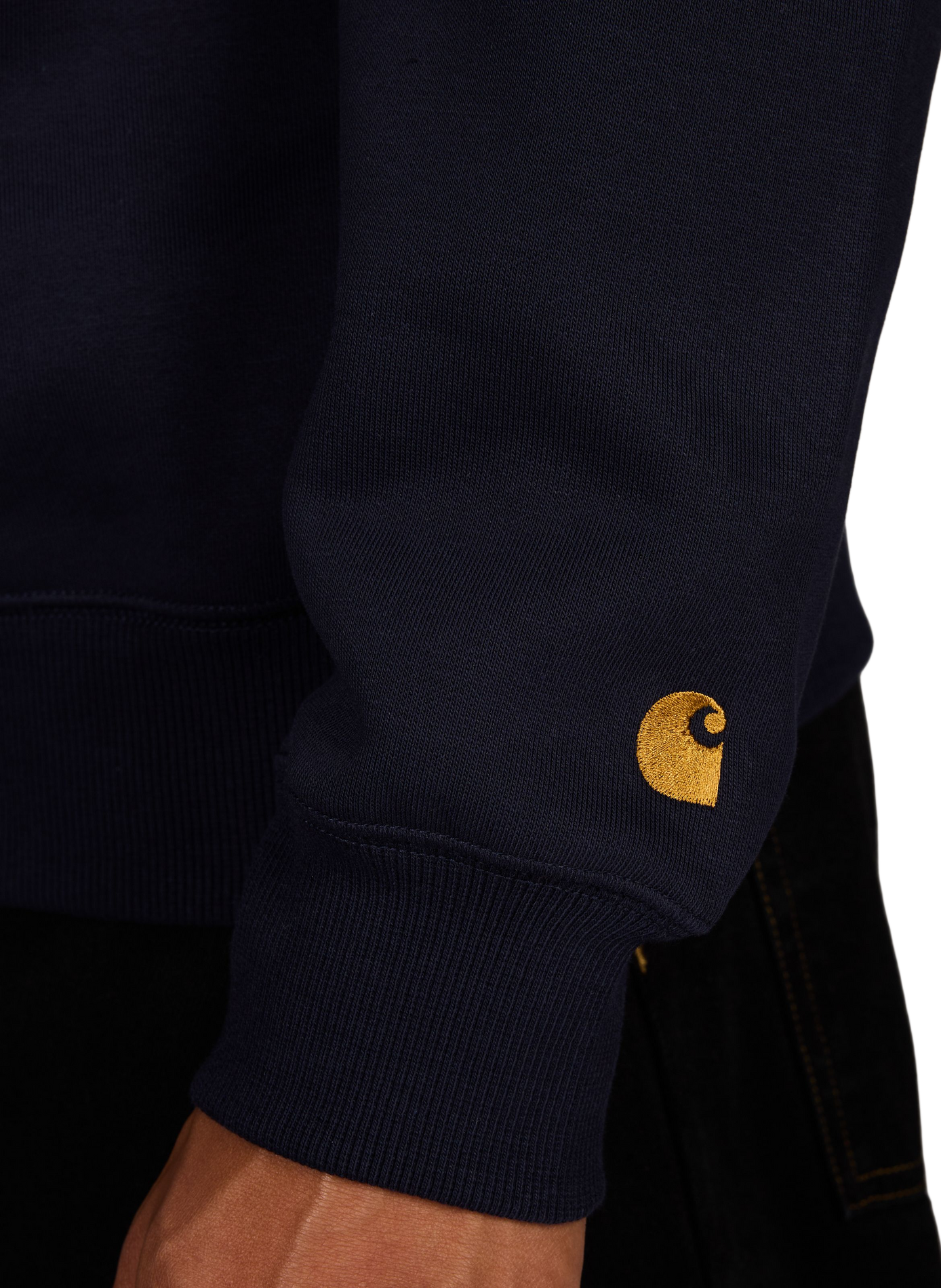 Straight cotton-blend sweatshirt CARHARTT WIP Blue