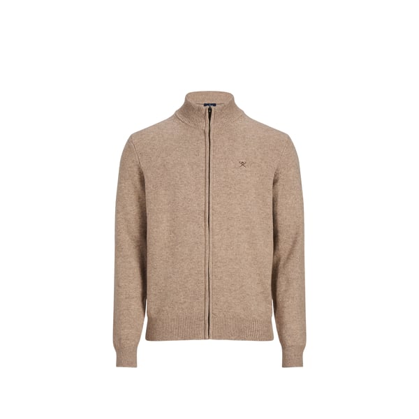 Gilet zippé col montant en laine Gilet zippé col montant en laine