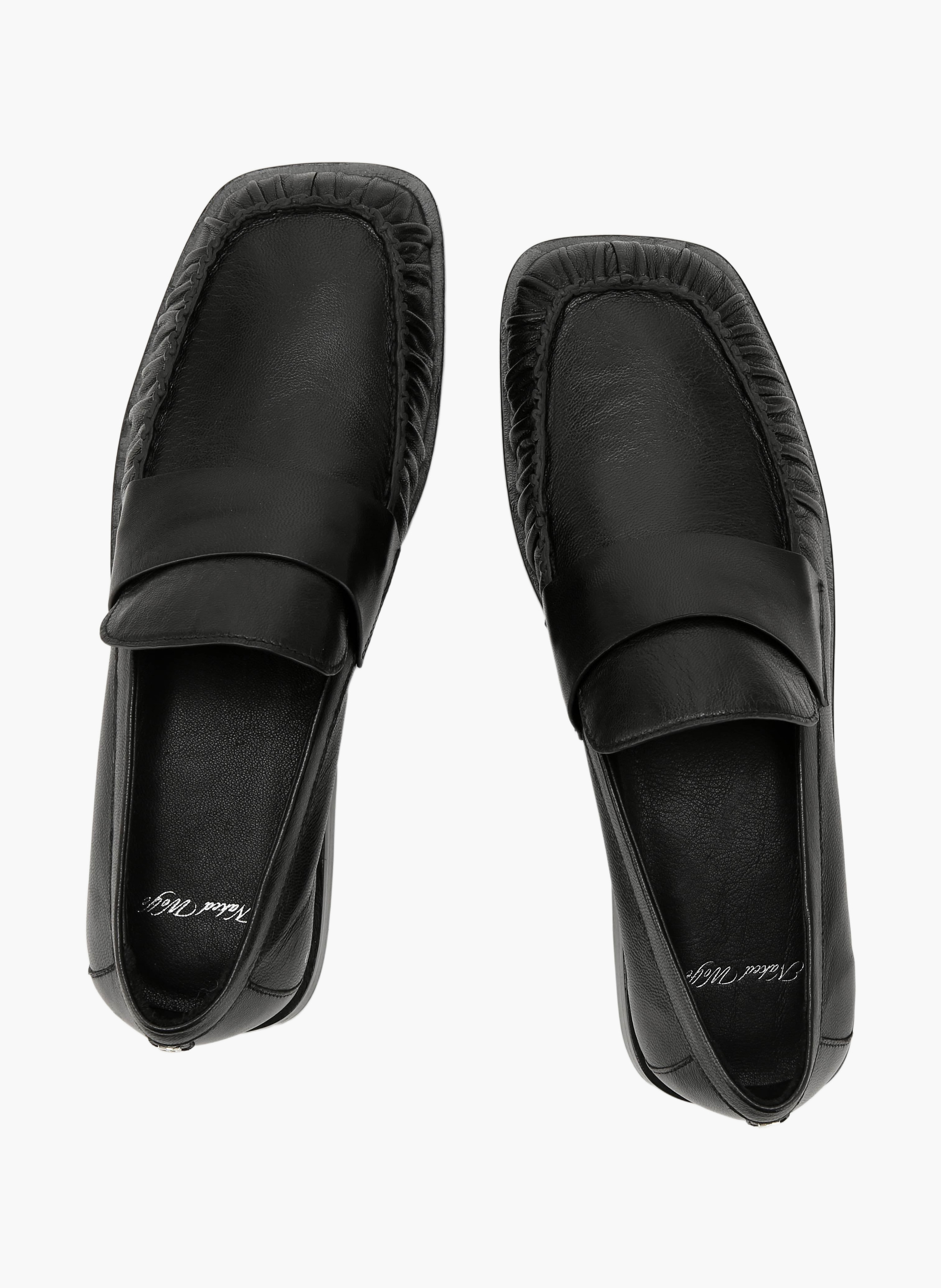 Voltage loafers van leer NAKED WOLFE Zwart