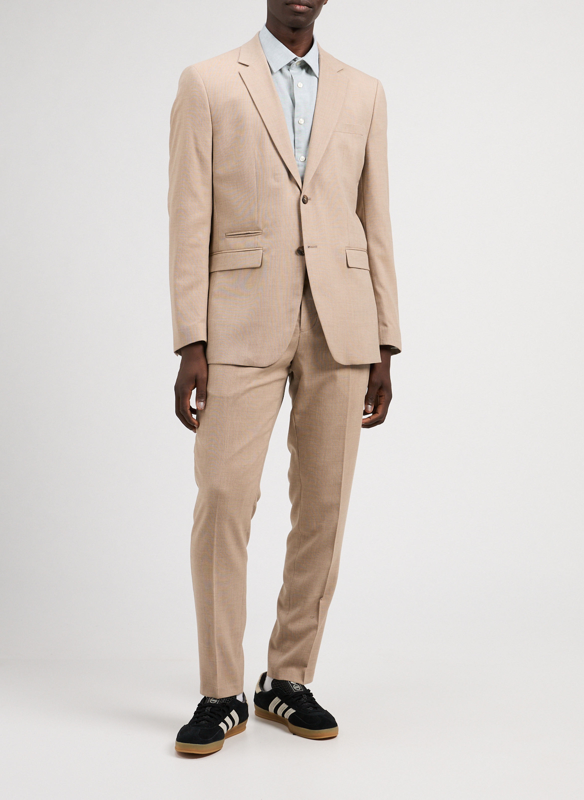 Schmaler Blazer mit mehreren Taschen SELECTED Beige