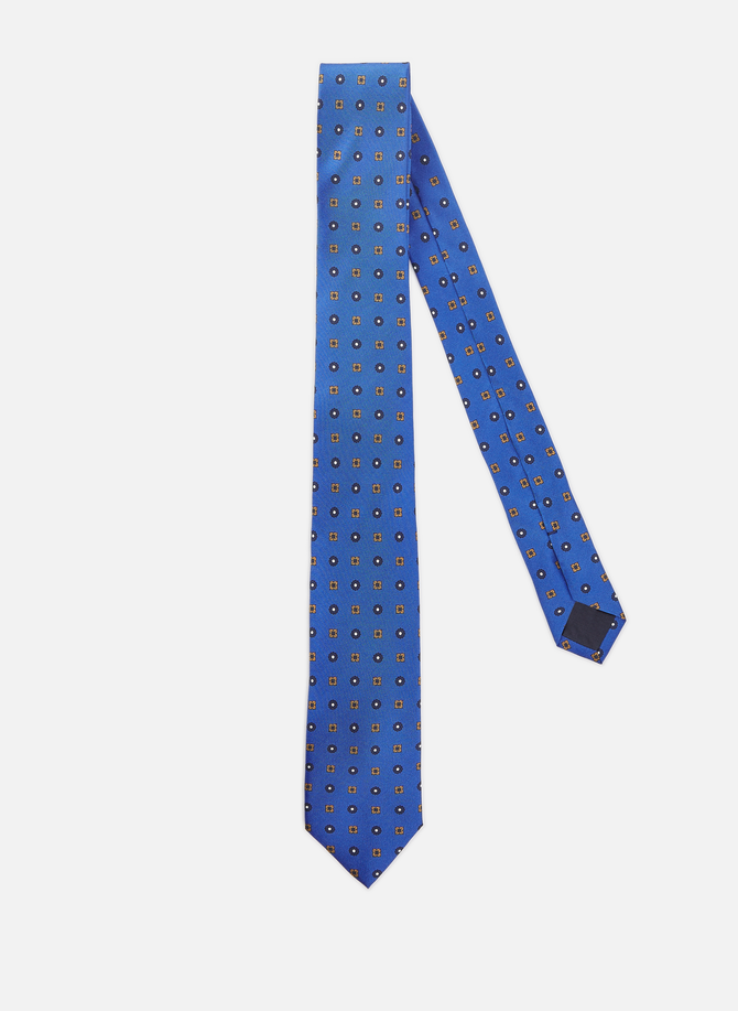 ربطة عنق حريرية بطبعات جرافيكية AU PRINTEMPS PARIS