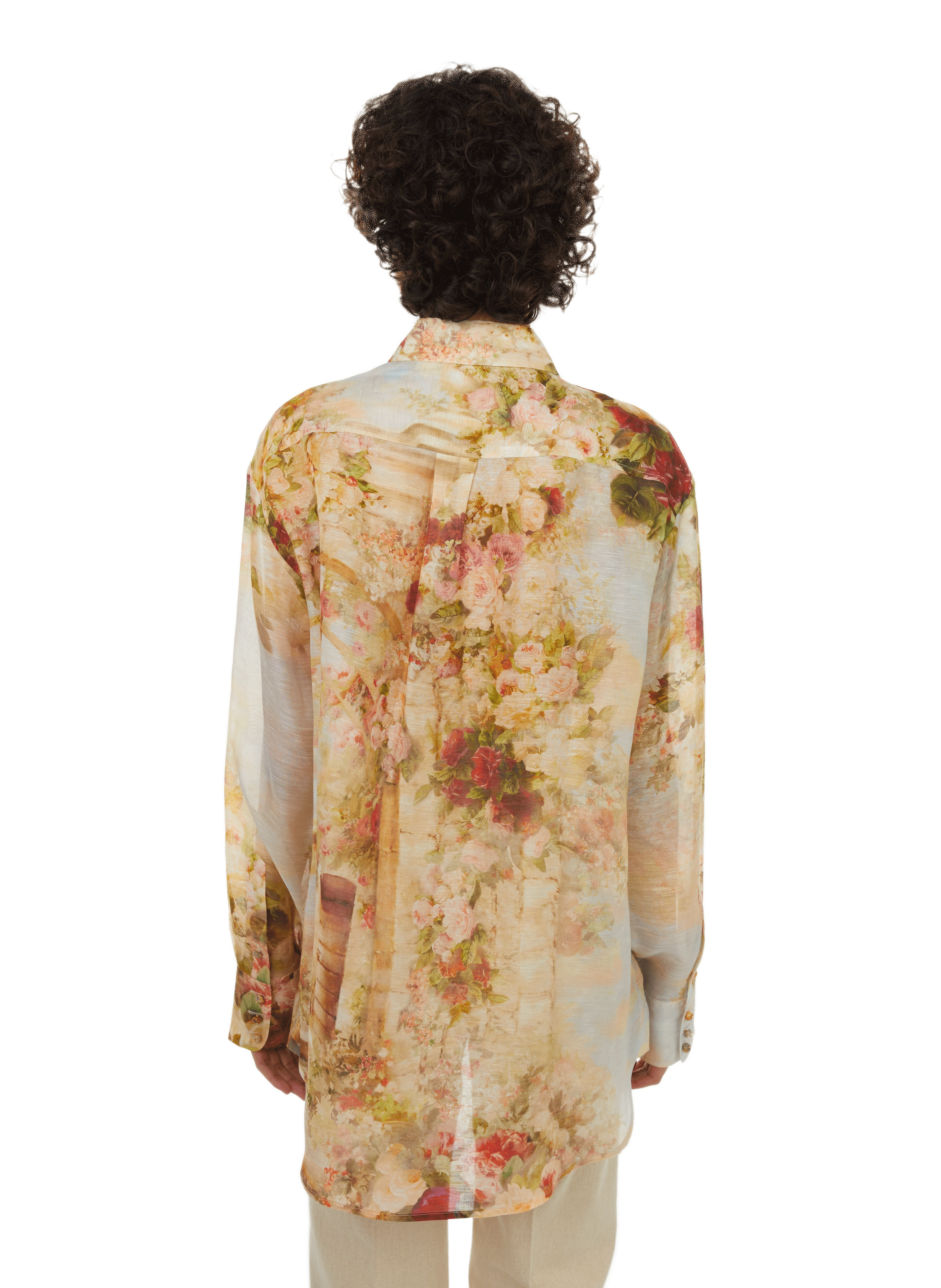 Chemise en lin et soie  ZIMMERMANN Multicolore