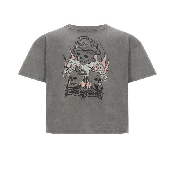 Acne Studios Skull T-shirt In Grey