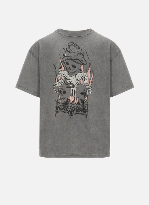 Skull print T-shirt GrayACNE STUDIOS 