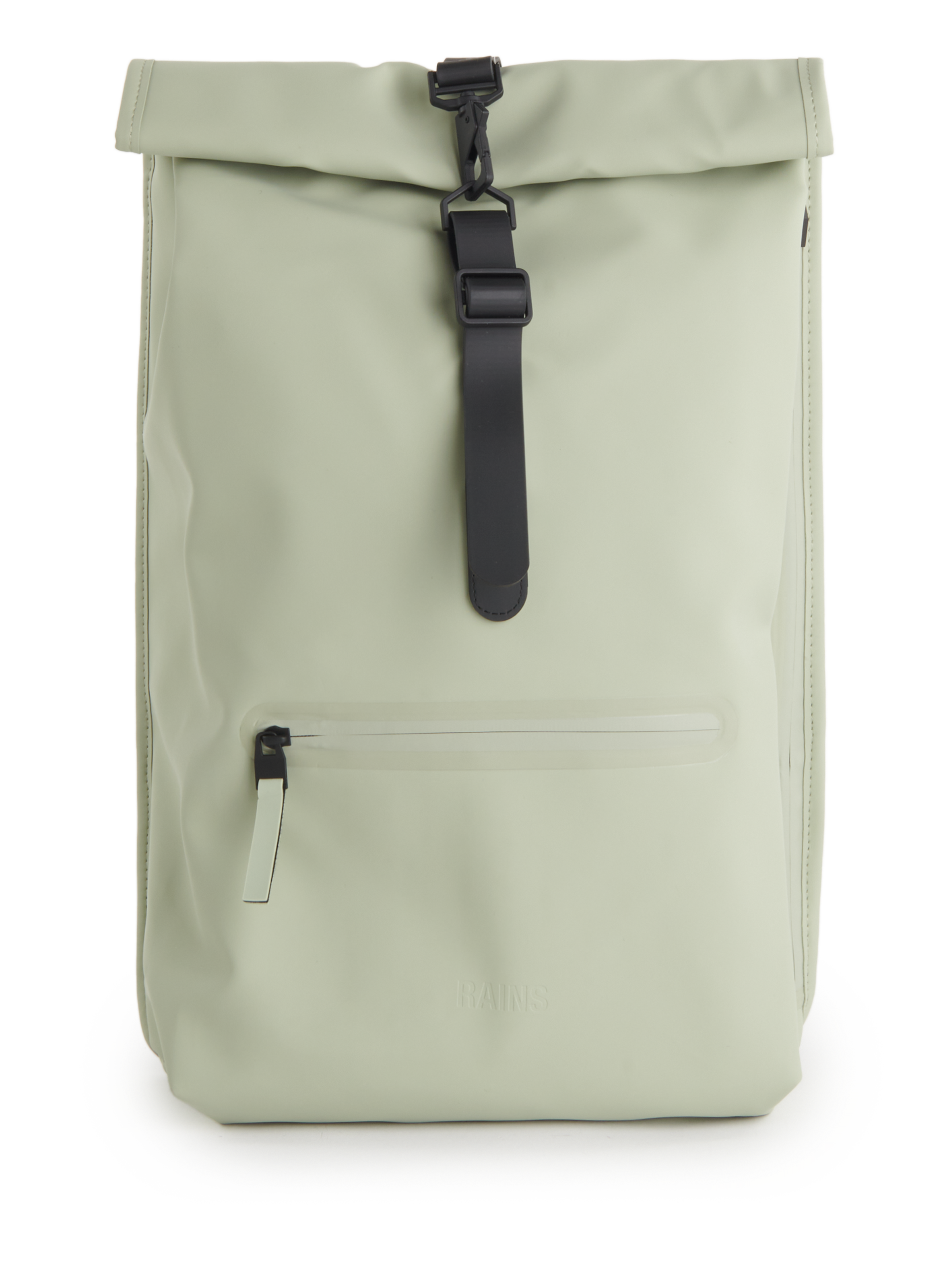 RAINS Rolltop matt backpack Green