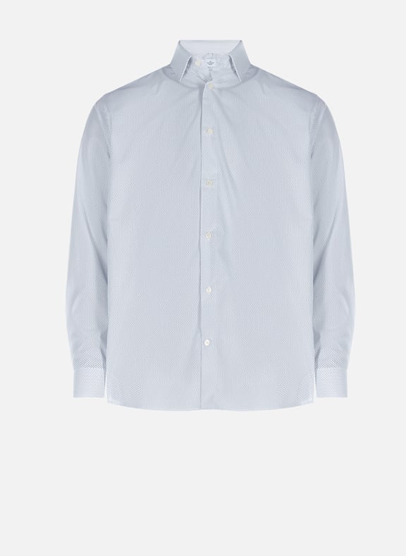 Chemise imprimée en coton Bleu by AU PRINTEMPS PARIS AU PRINTEMPS PARIS Chemise imprimée en coton Bleu