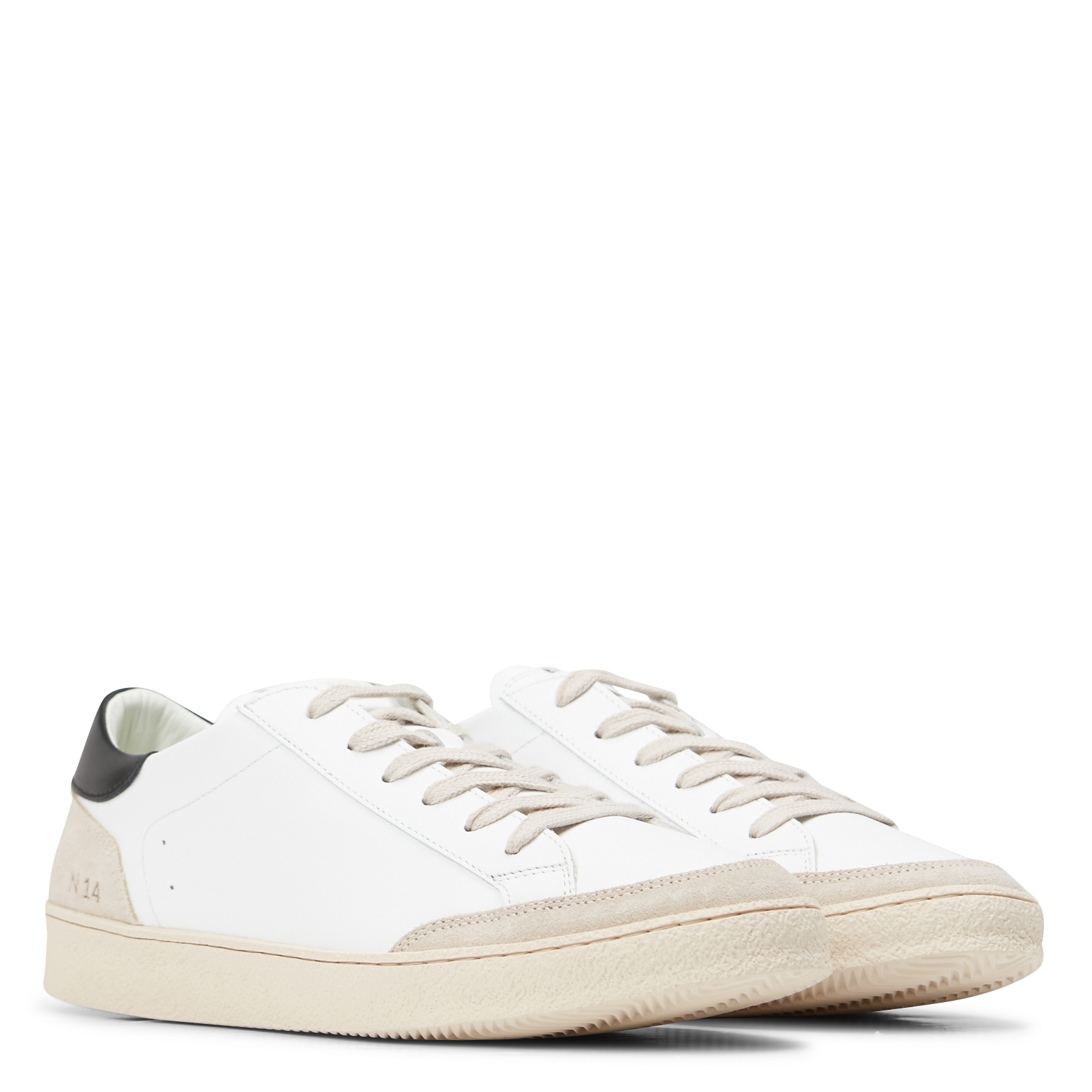 Baskets basses en cuir n°14 RIVECOUR Multicolore