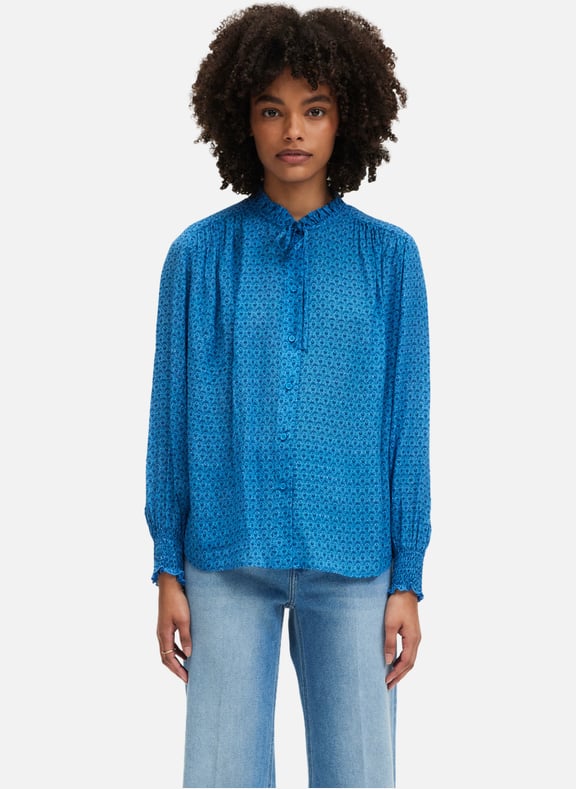 Chemise jacquard en mousseline - ulyssa Blanc by PABLO PABLO Chemise jacquard en mousseline - ulyssa Blanc