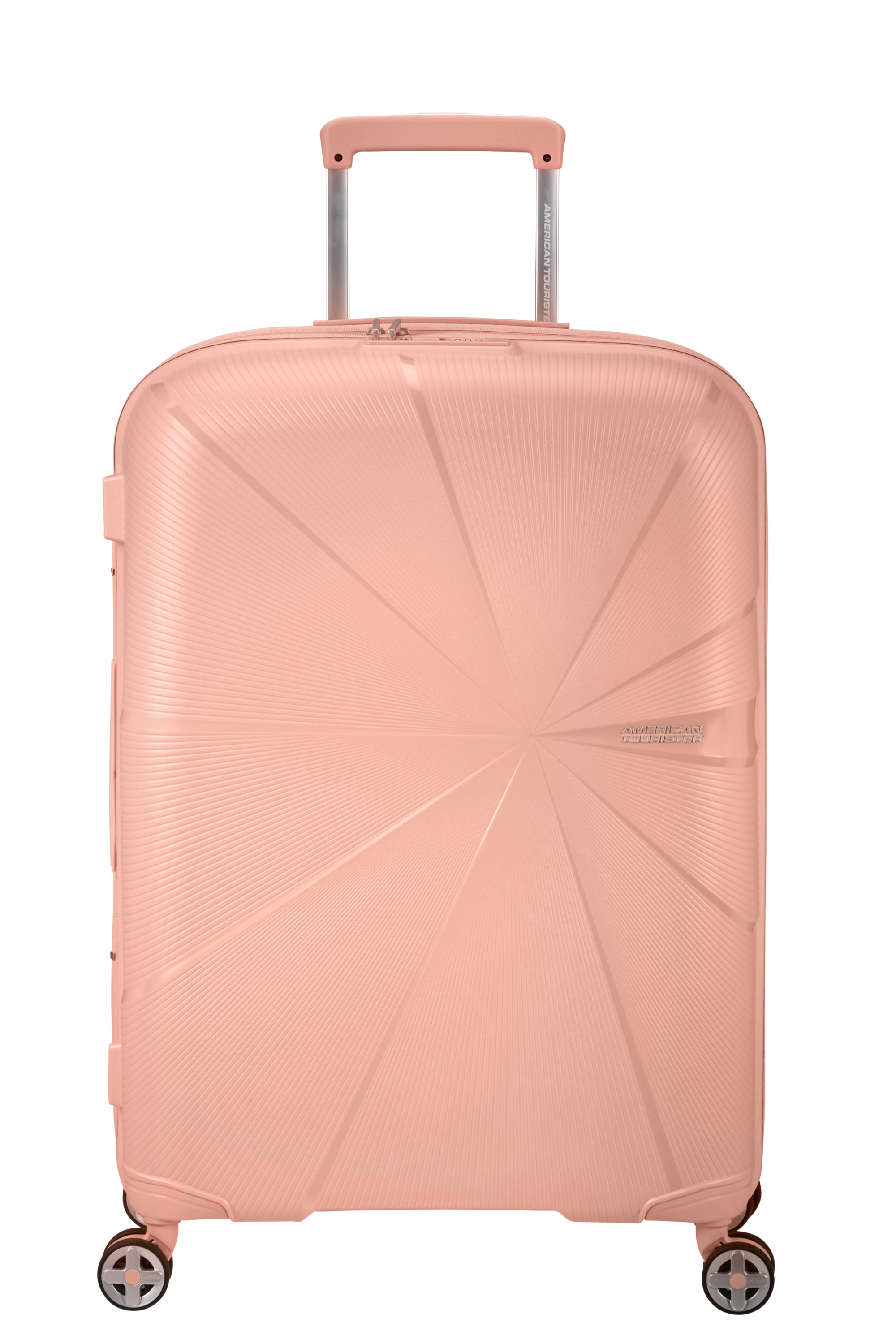 Starvibe valise 4 roues taille m  Metallic peach