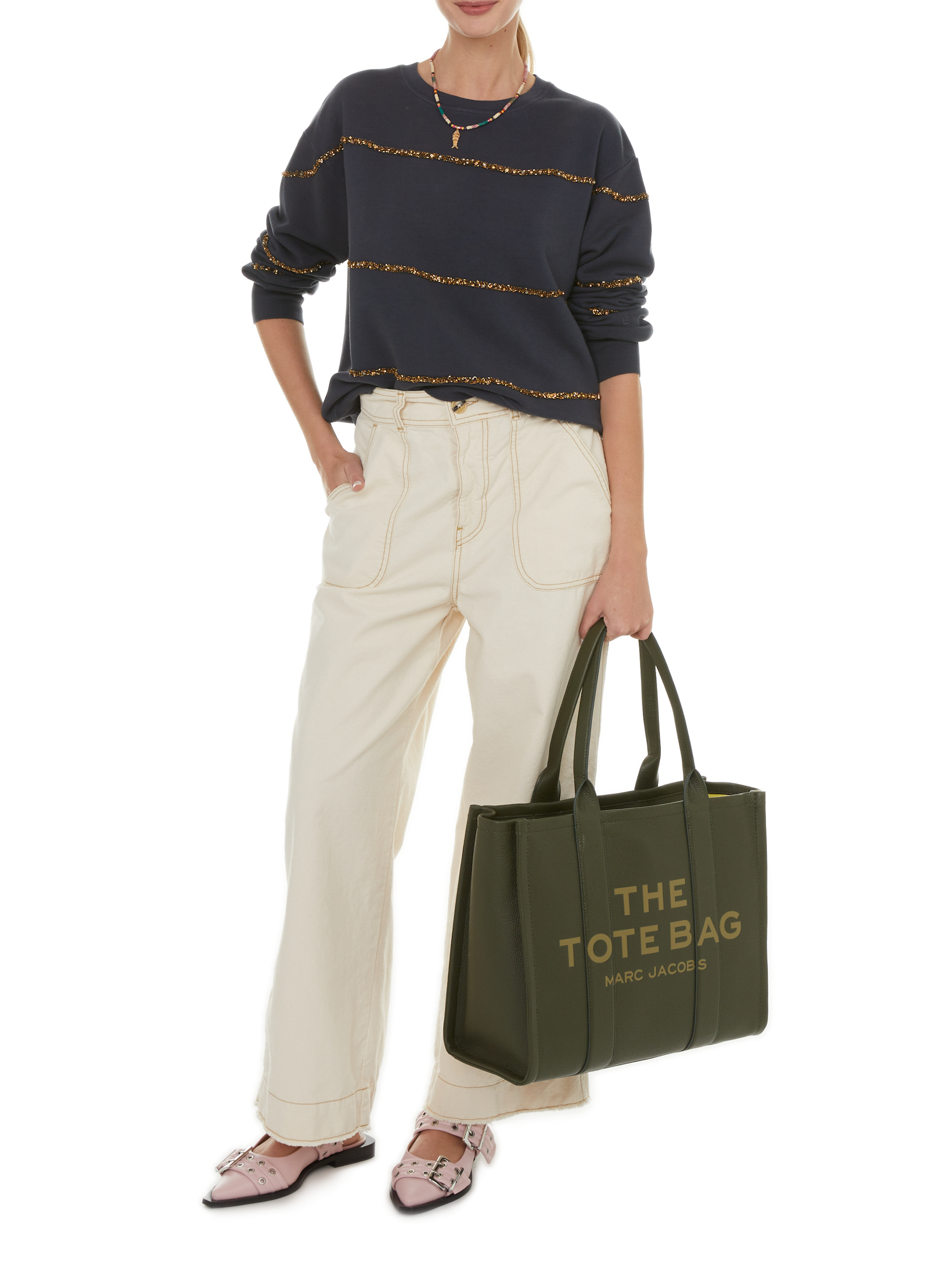 Sac cabas The Large Tote bag MARC JACOBS Vert