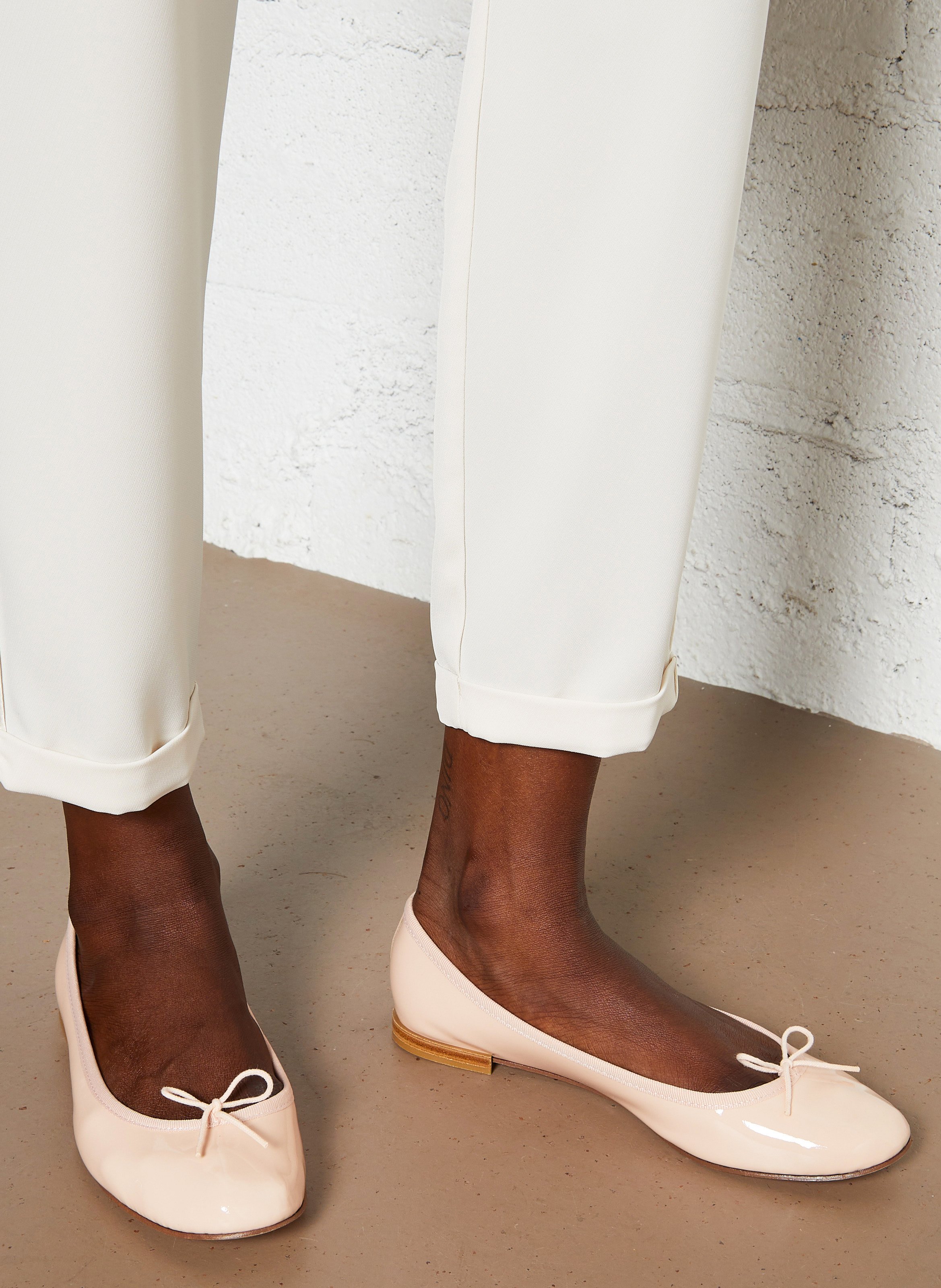 Ballerines vernies en cuir vernis cendrillon REPETTO Rose