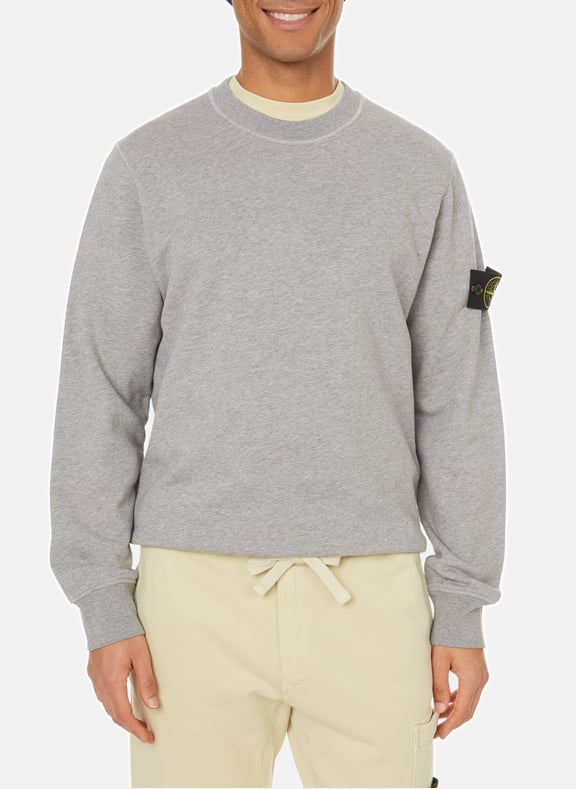 Cotton sweatshirt Grey by STONE ISLAND STONE ISLAND Cotton sweatshirt Grey