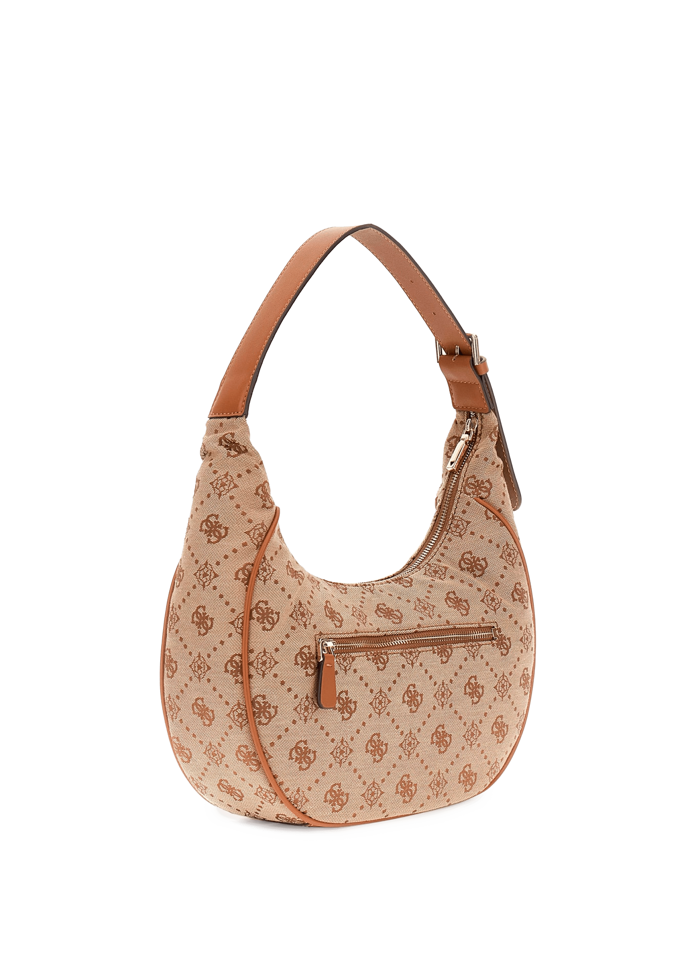 Sac à main Neda imprimé GUESS Marron