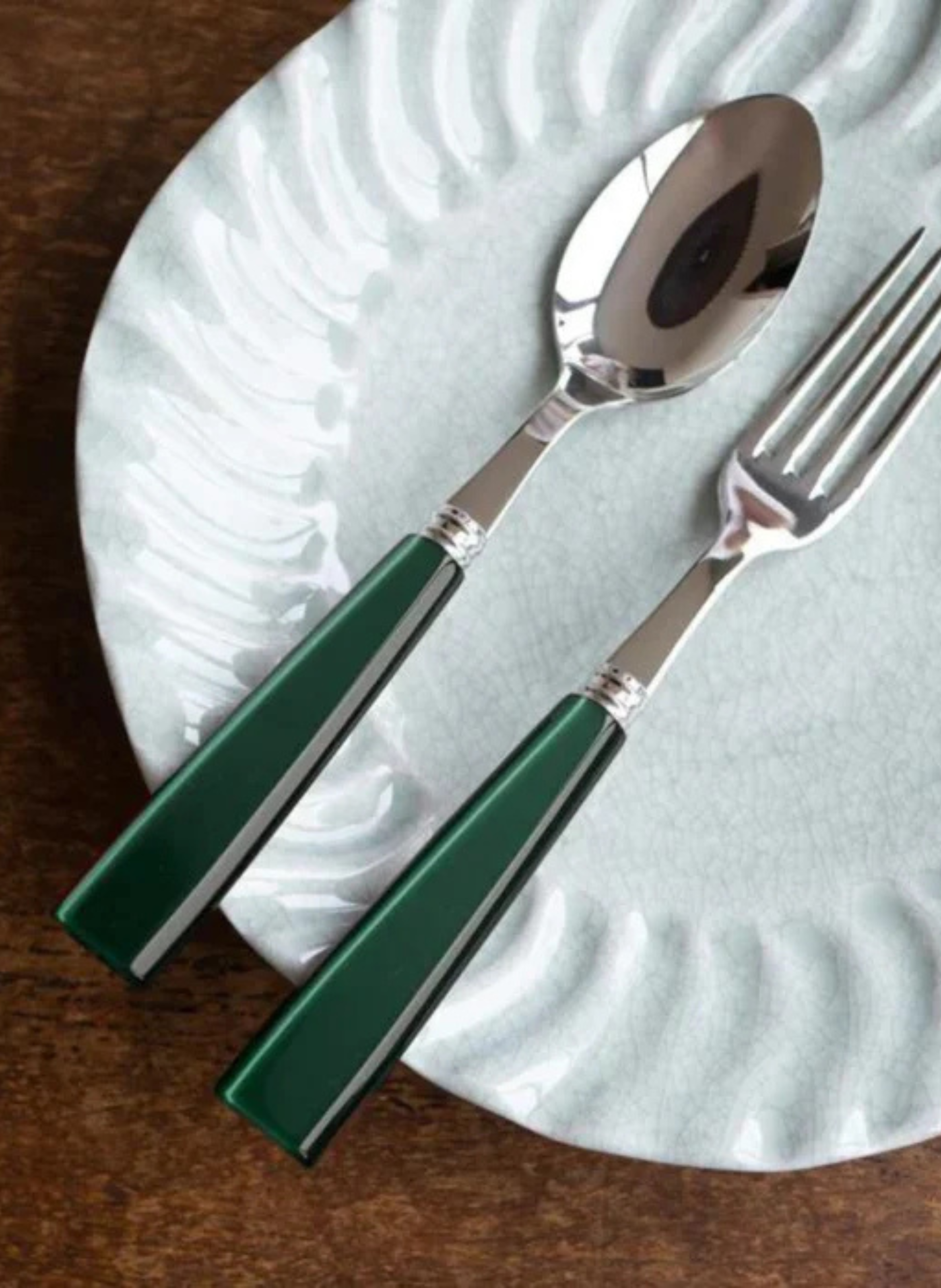 Set de 4 couverts de table, icône SABRE PARIS Vert