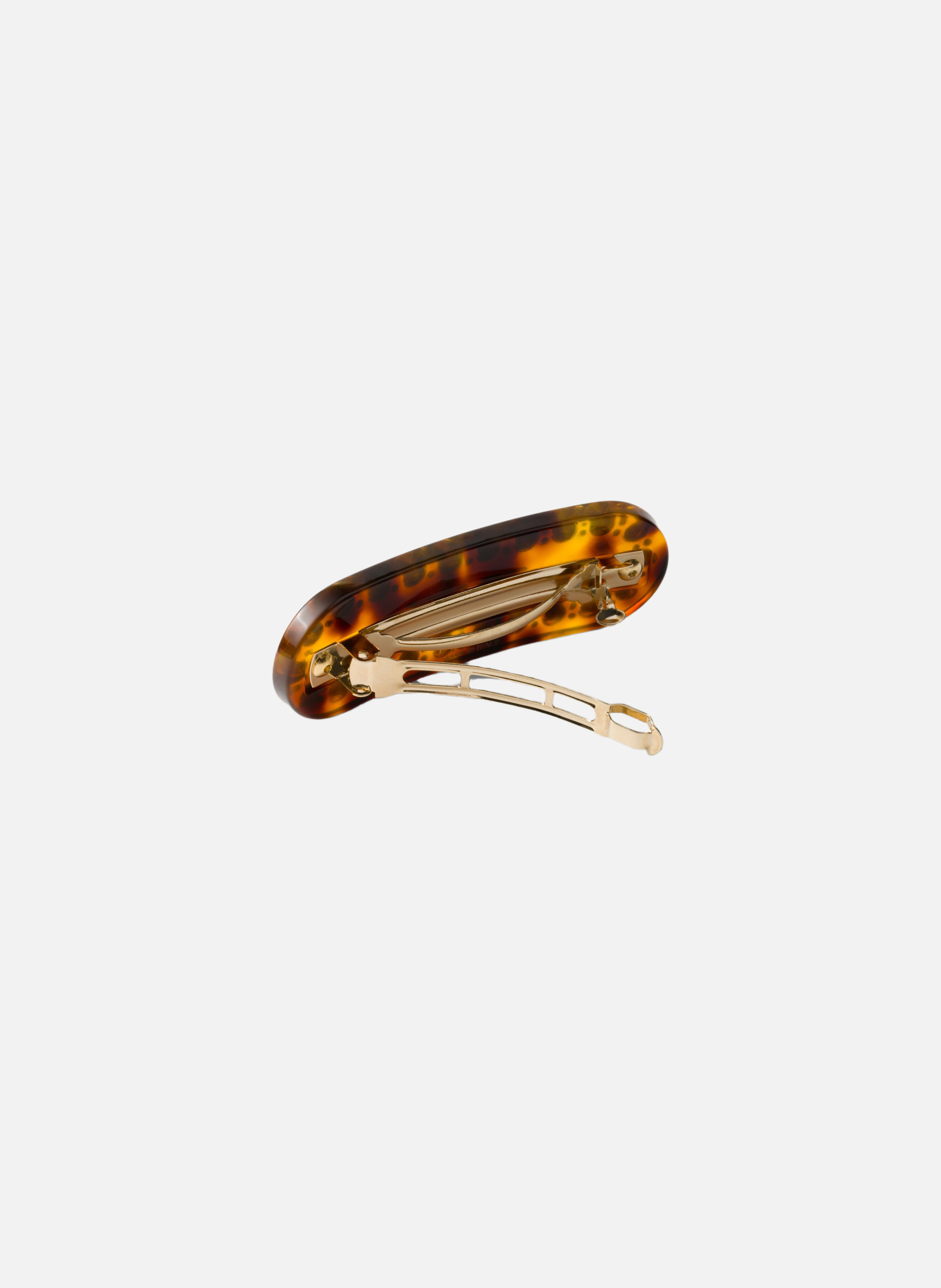 Barrette en plexiglas PRADA Beige