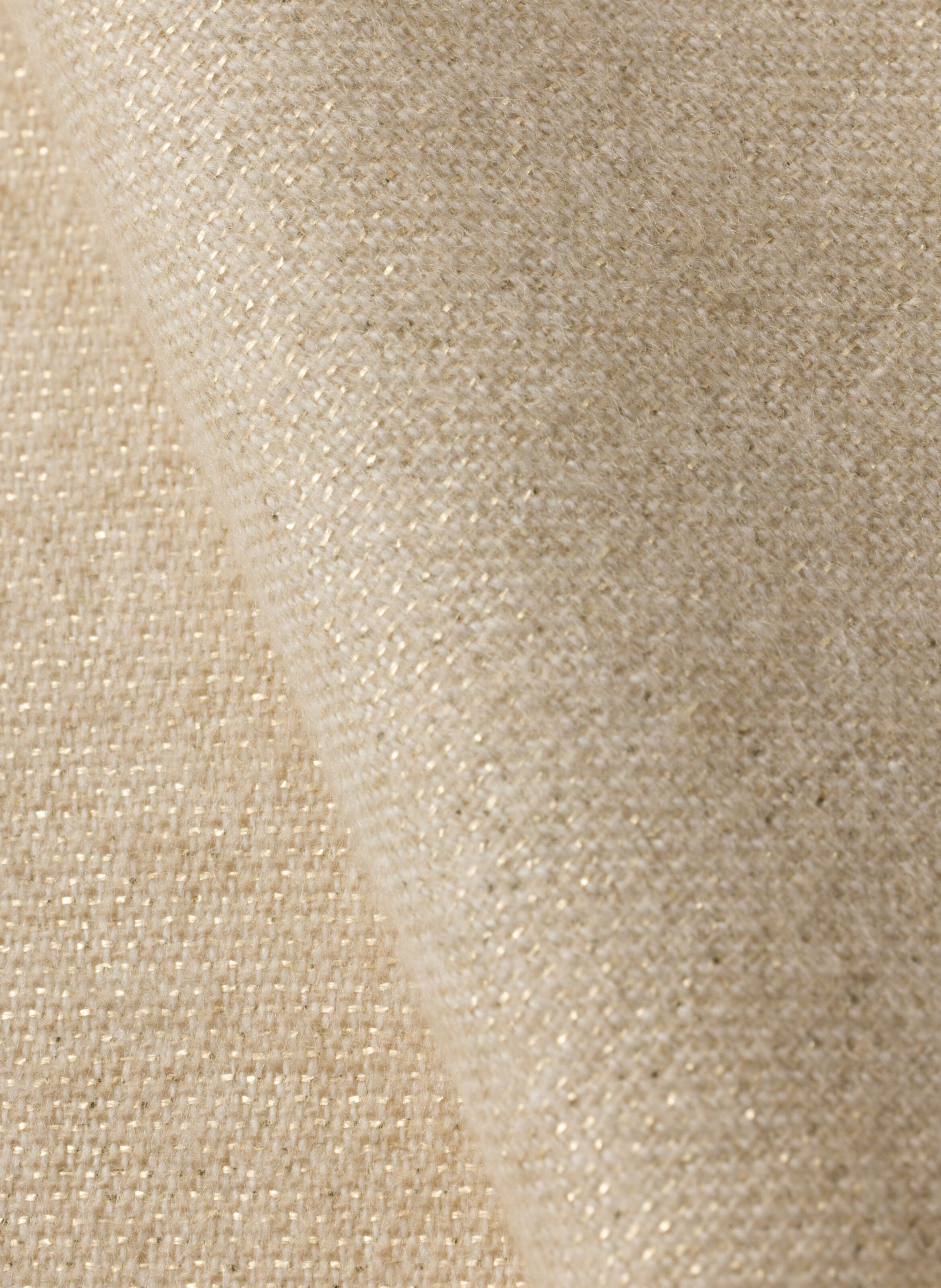 Foulard de soirée en soie, cachemire et lurex à mo PRADA Argent