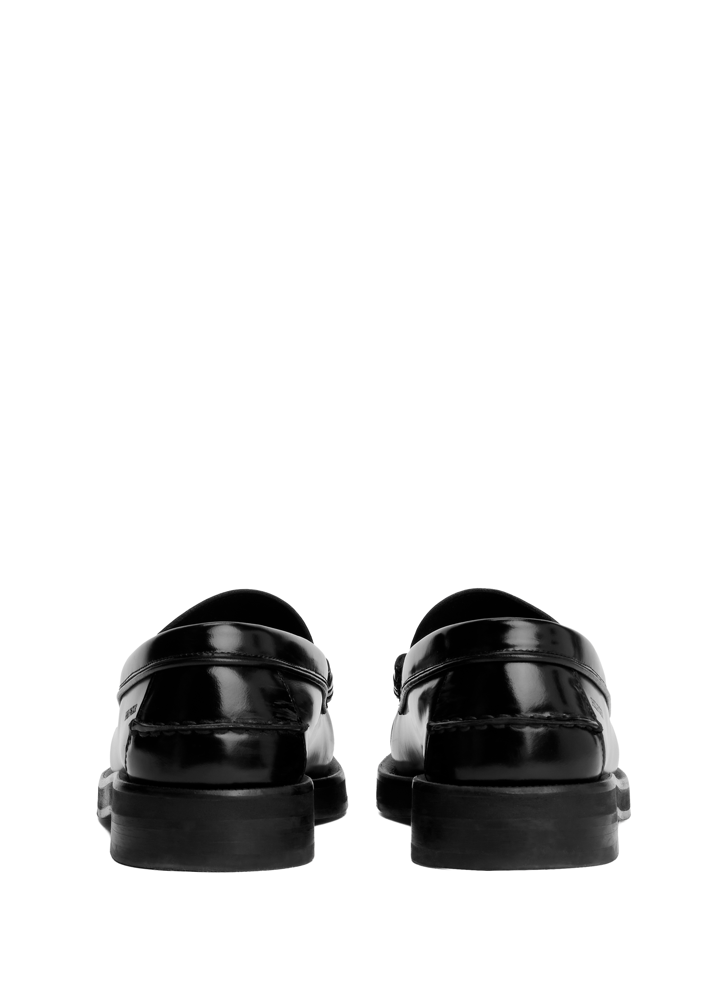 Calfskin leather loafers TOMMY HILFIGER Black