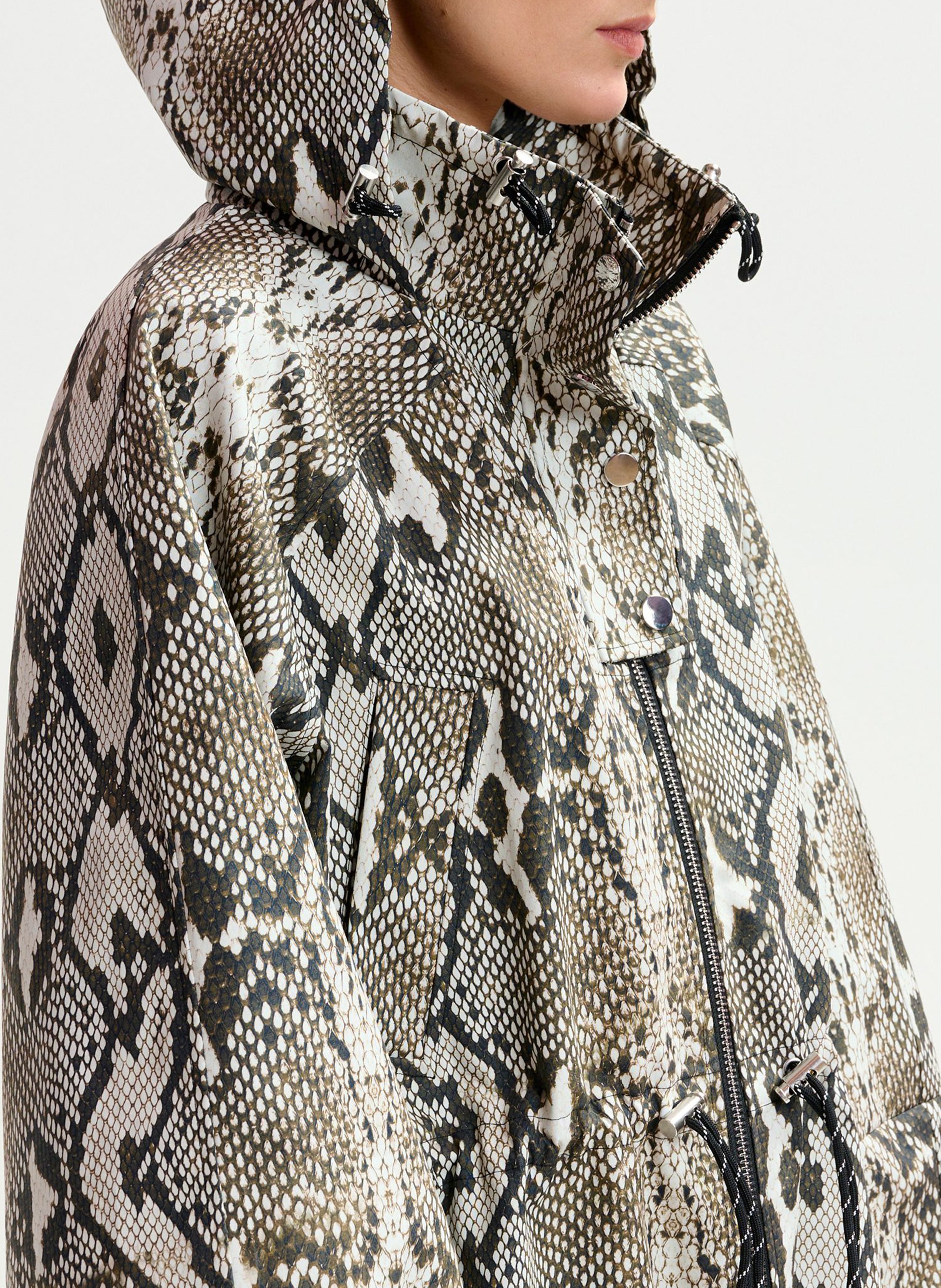 Parka col montant en coton identify ESSENTIEL ANTWERP Vert