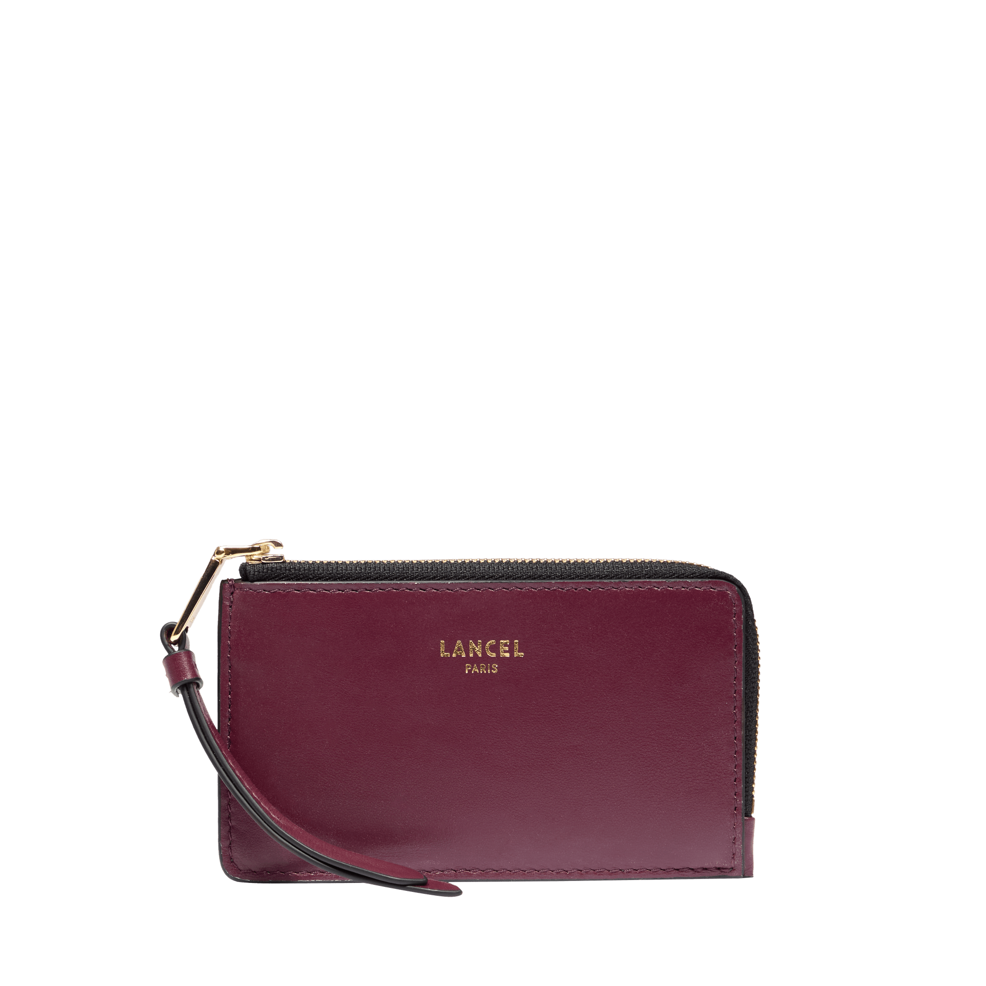 Porte-cartes zippé origami de lancel en cuir LANCEL Violet