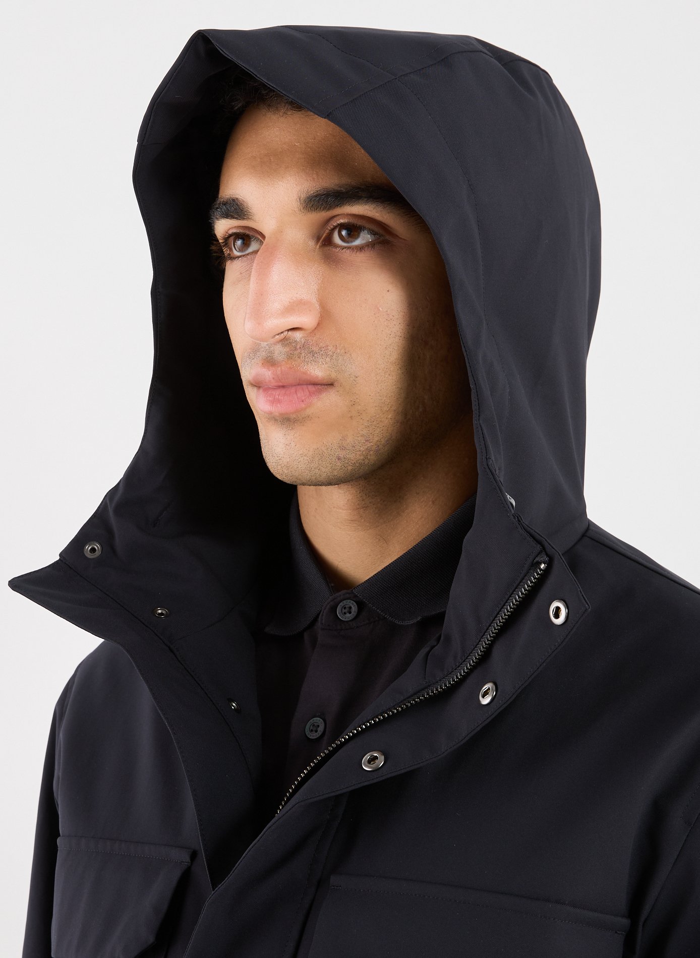 Parka col montant à capuche ARMANI EXCHANGE Bleu