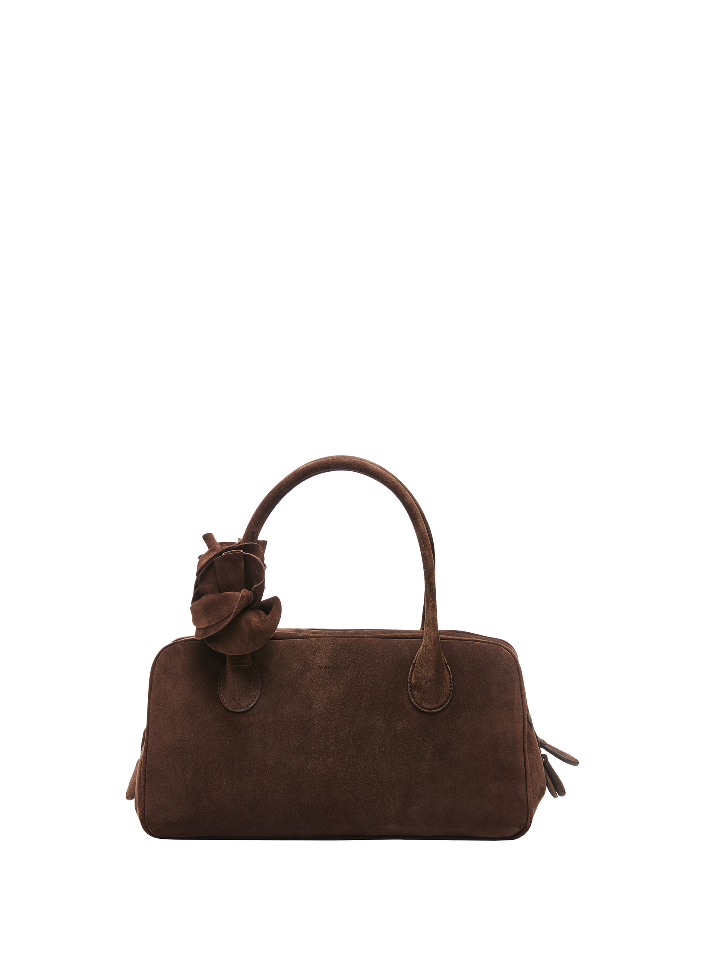 MAGDA BUTRYM Brigitte suede leather handbag Brown