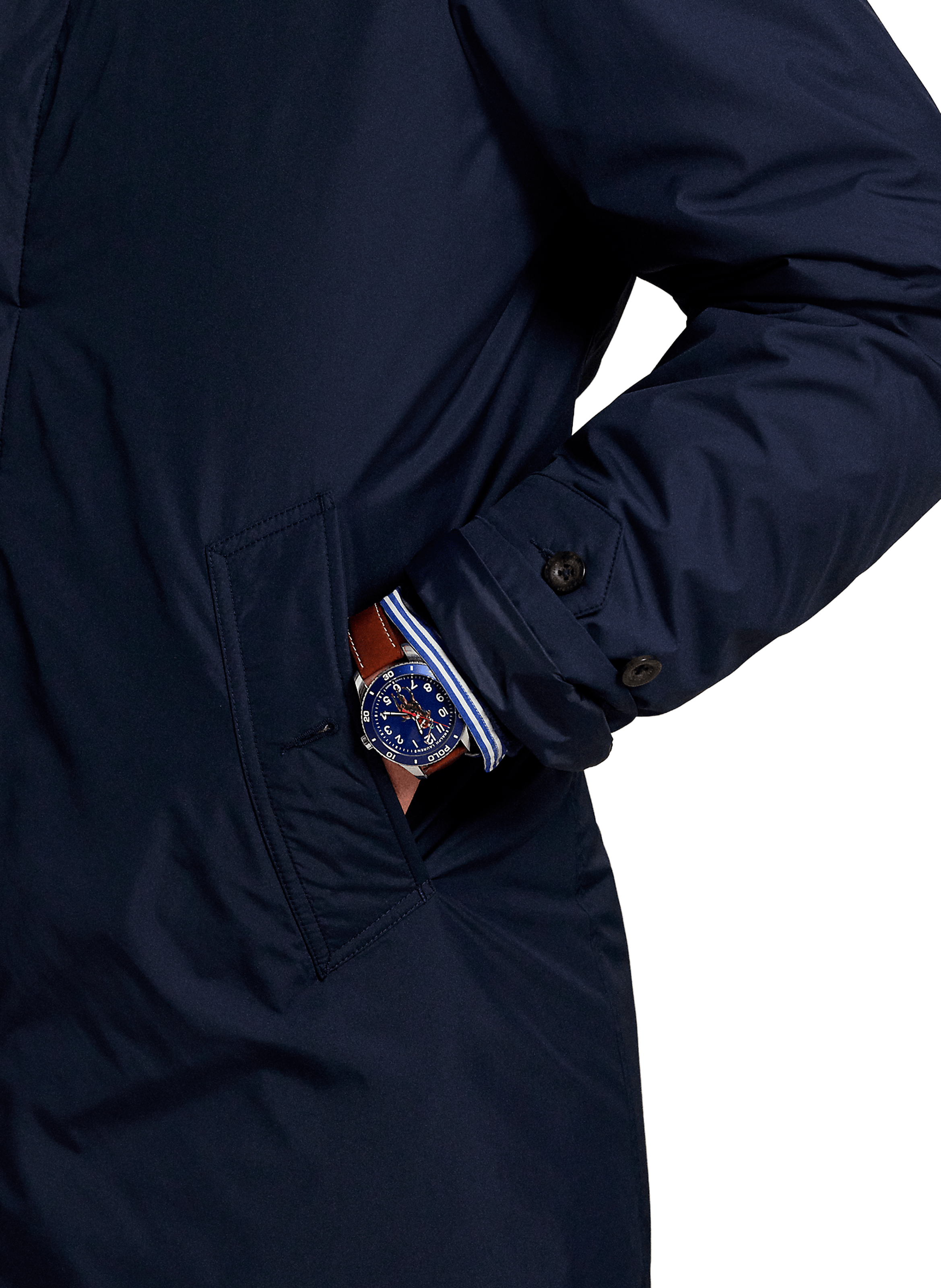 Straight jacket with classic collar POLO RALPH LAUREN Blue