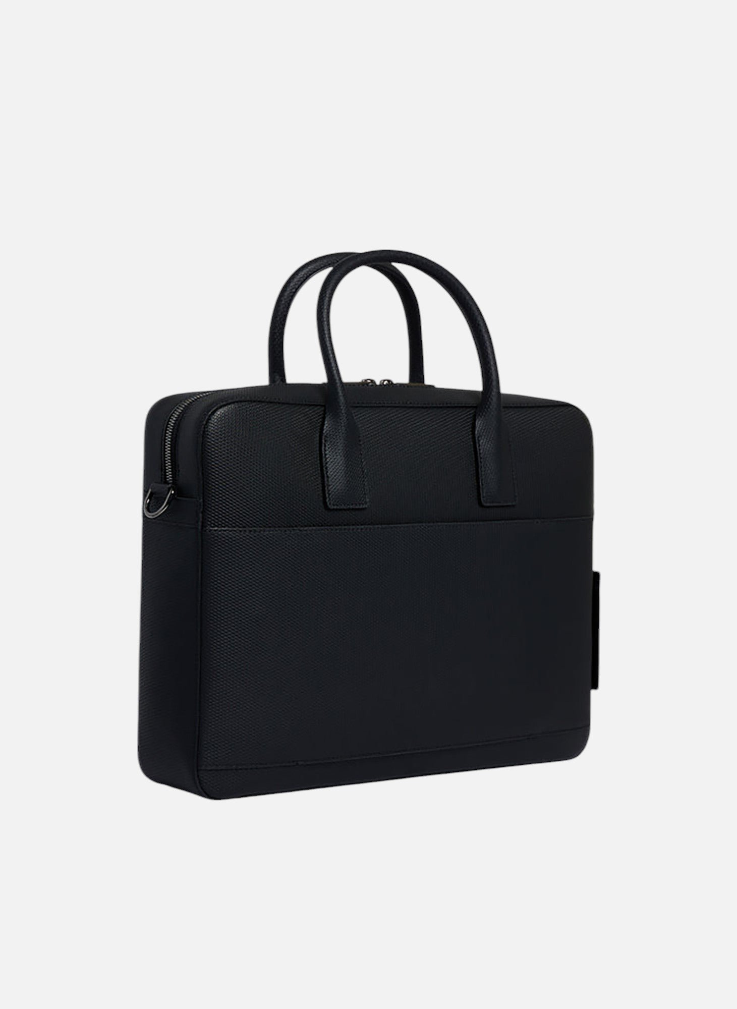 Porte documents 14" emile en cuir signature t LE TANNEUR Noir