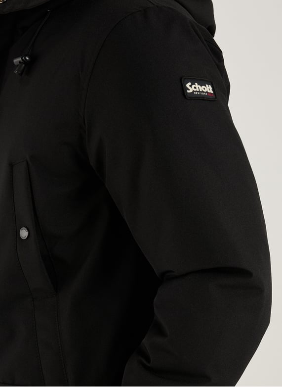 Parka matelassée mi-longue | Noir by SCHOTT Parka matelassée mi-longue Noir