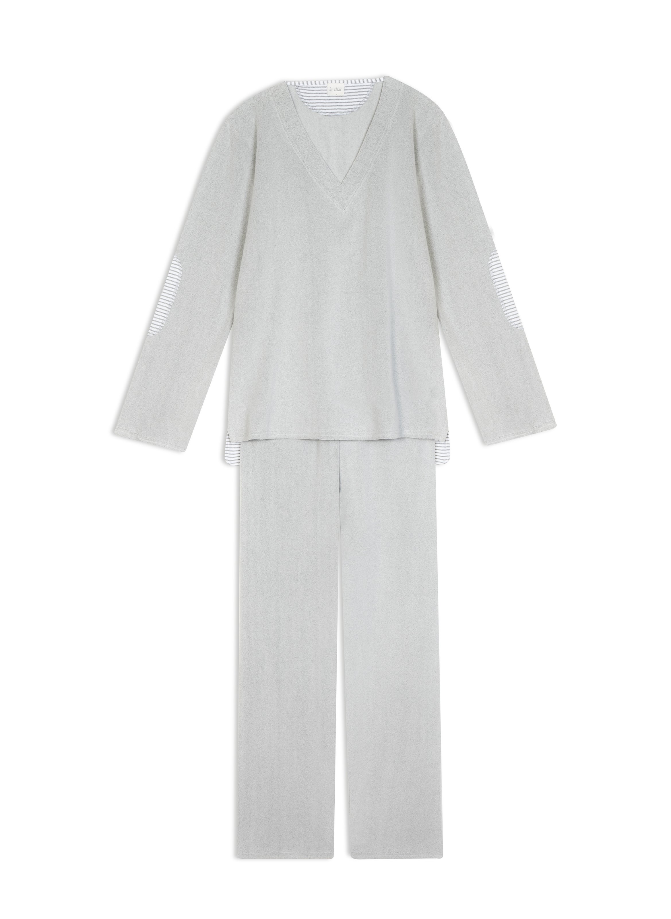 Ensemble homewear en micropolaire flocon 122 LE CHAT Gris