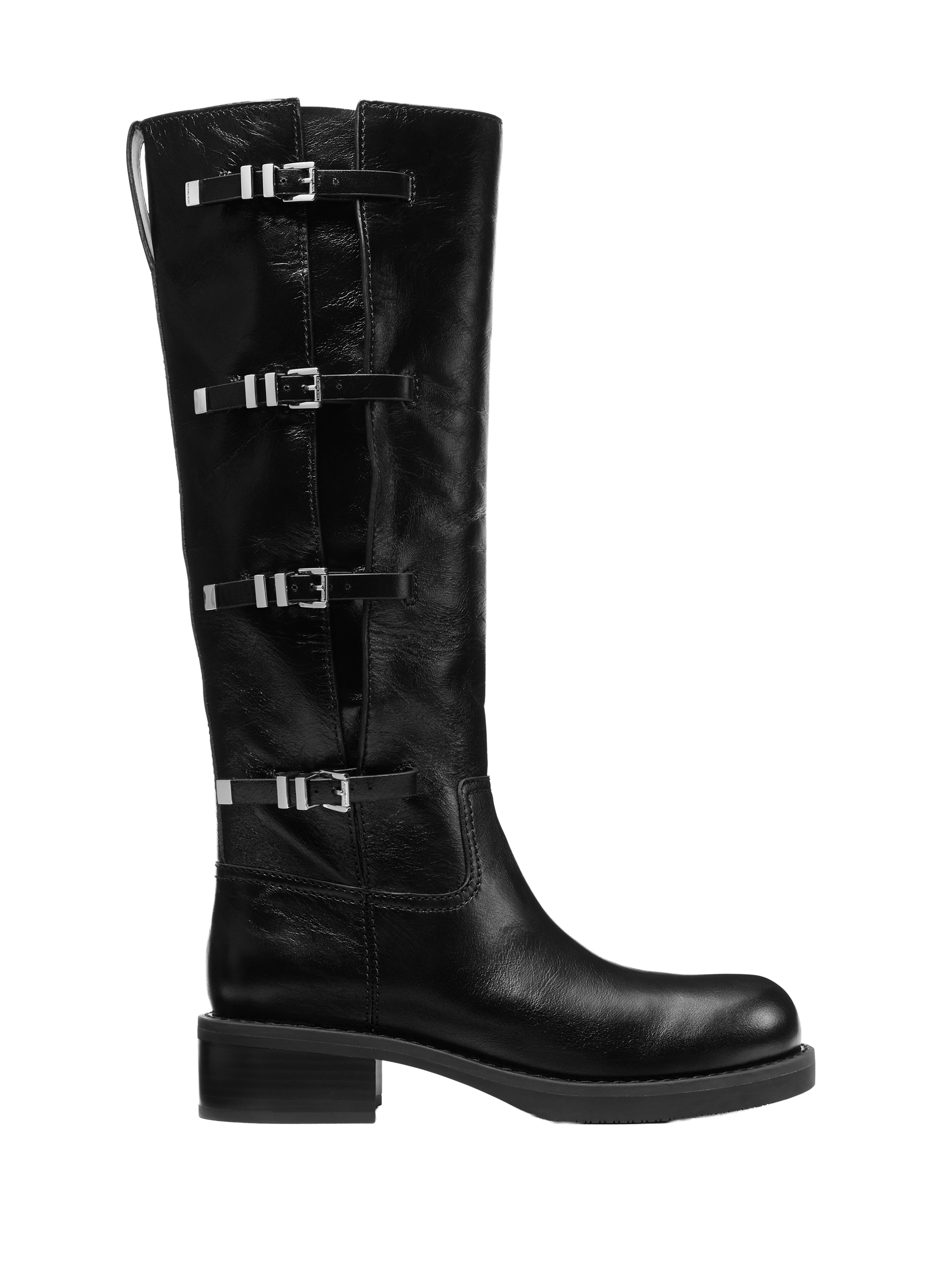 MICHAEL KORS Bottes Darrington en cuir Noir