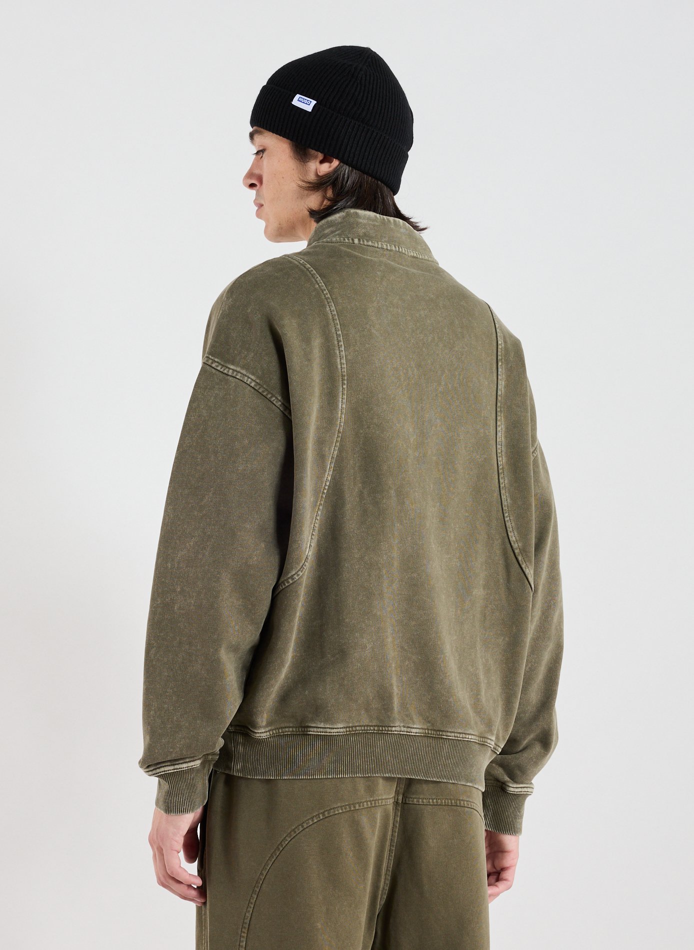 Sweat ample en coton HUGO BLUE Kaki