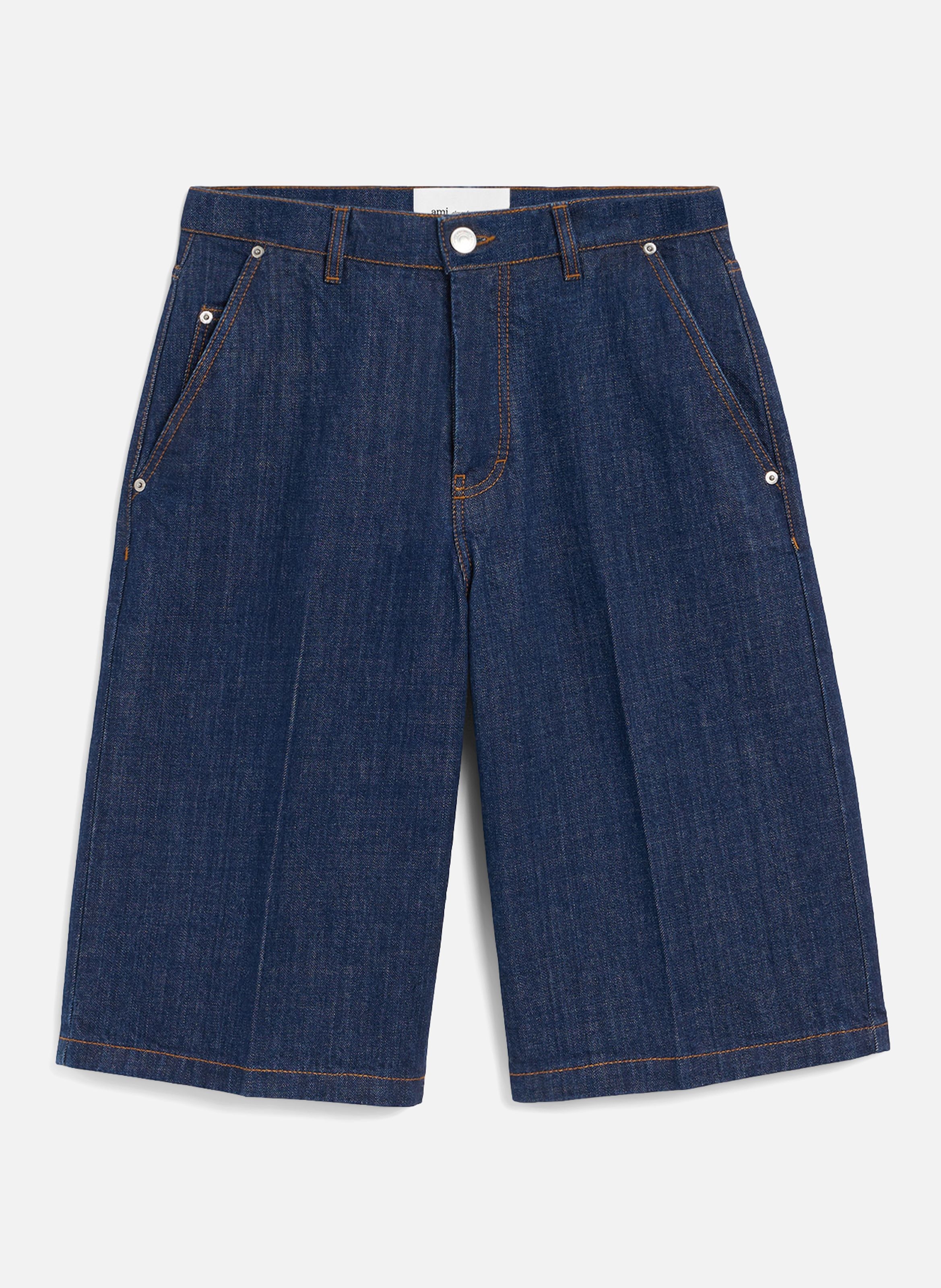 Bermuda loose en coton AMI PARIS Bleu