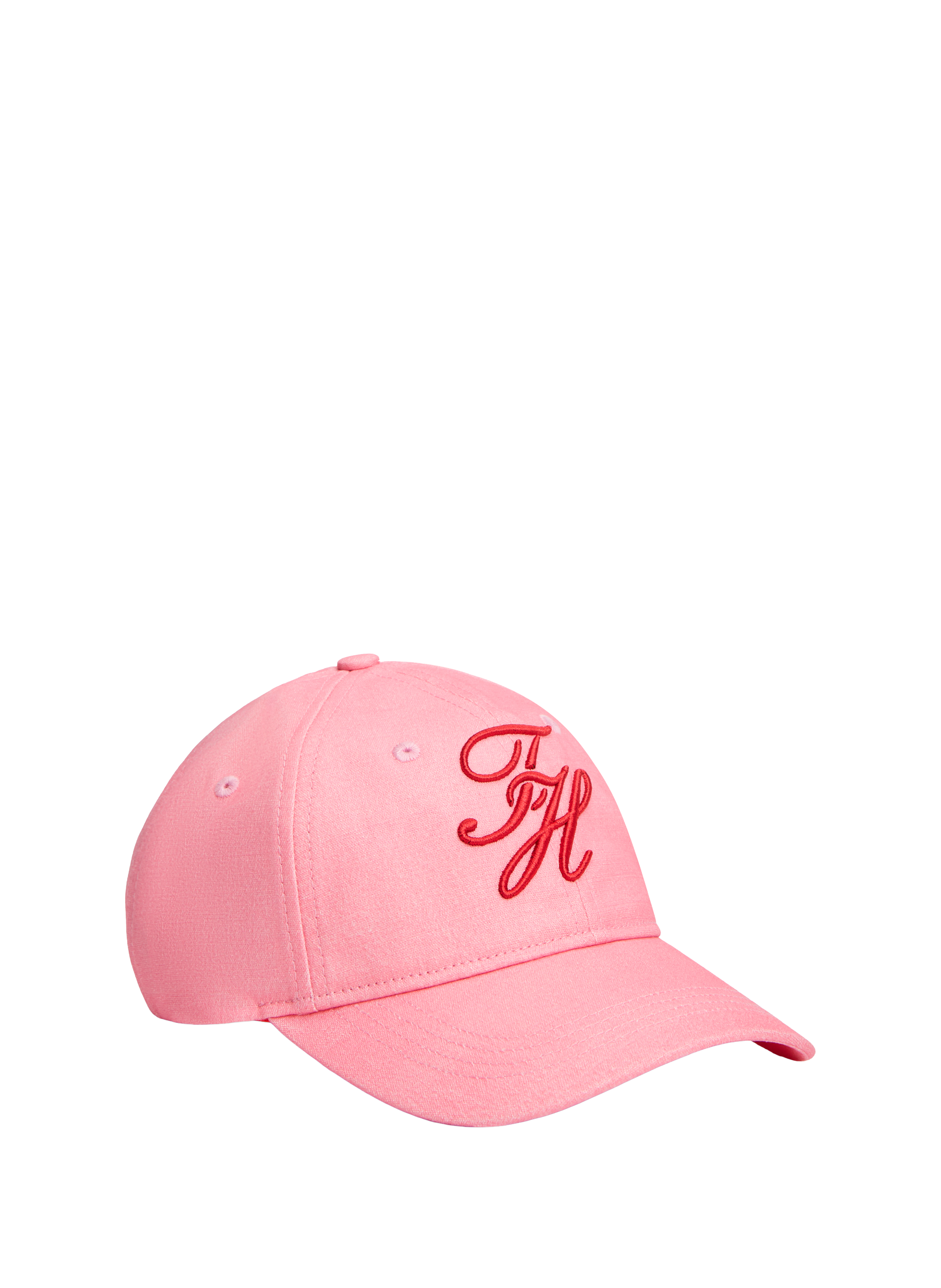 Casquette à logo brodé en coton TOMMY HILFIGER Rose