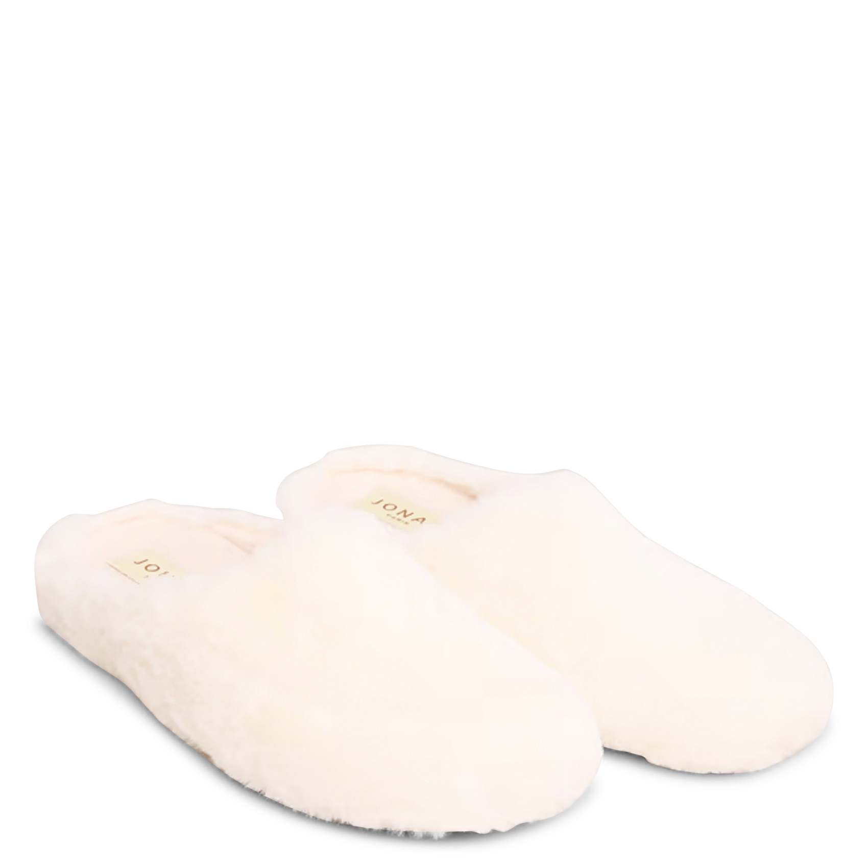 Chaussons effet fourrure jude JONAK Blanc