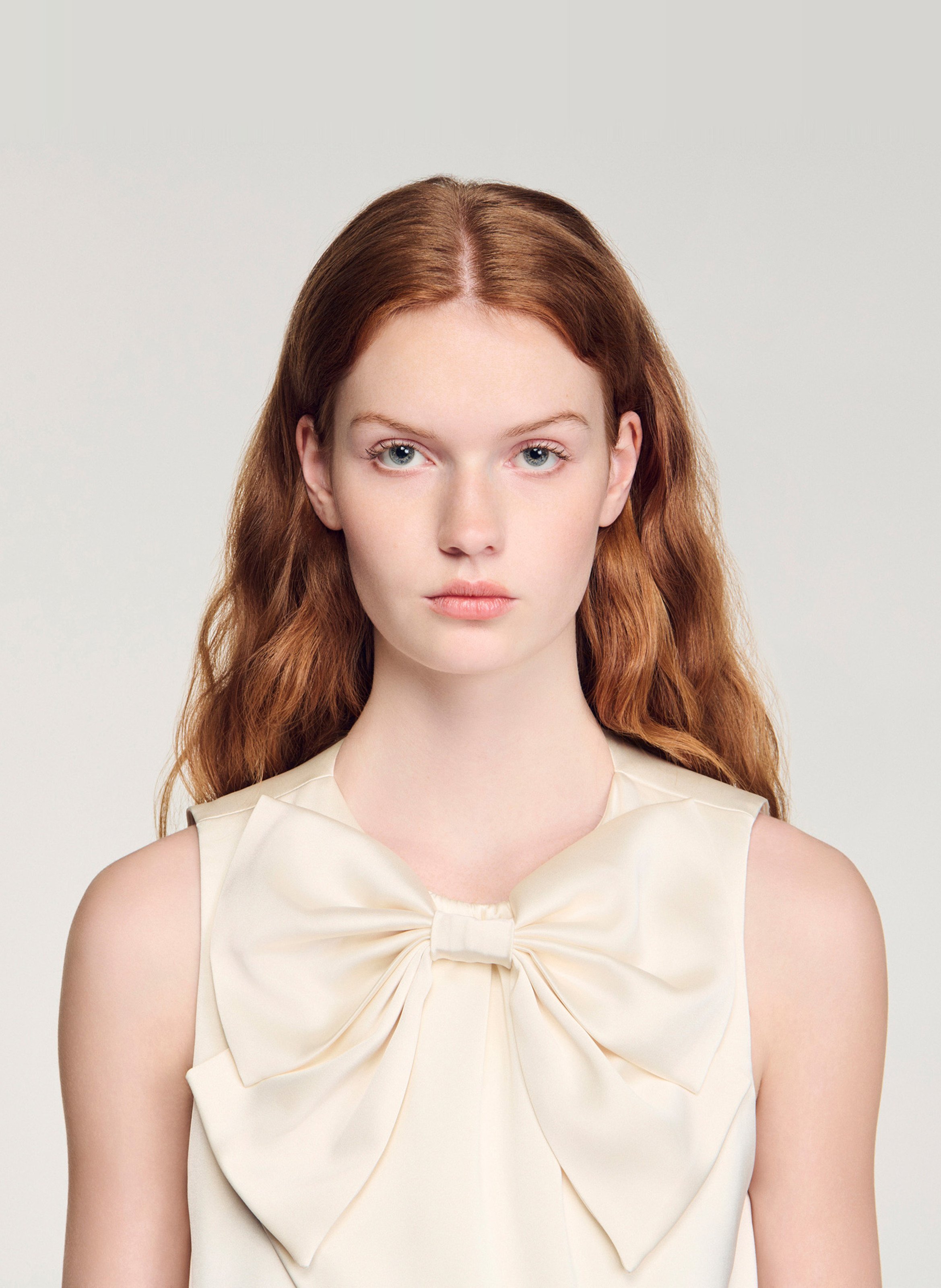 Top col rond SANDRO Beige