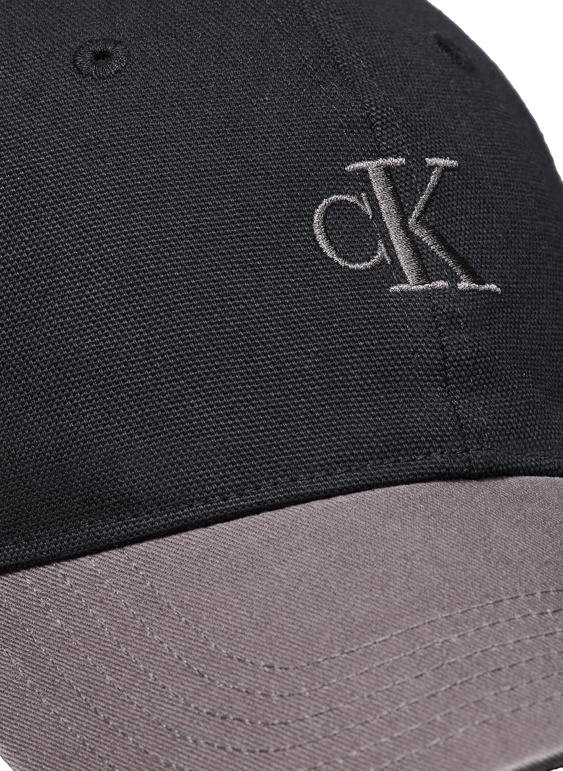 Casquette brodée en coton BCI CALVIN KLEIN Noir