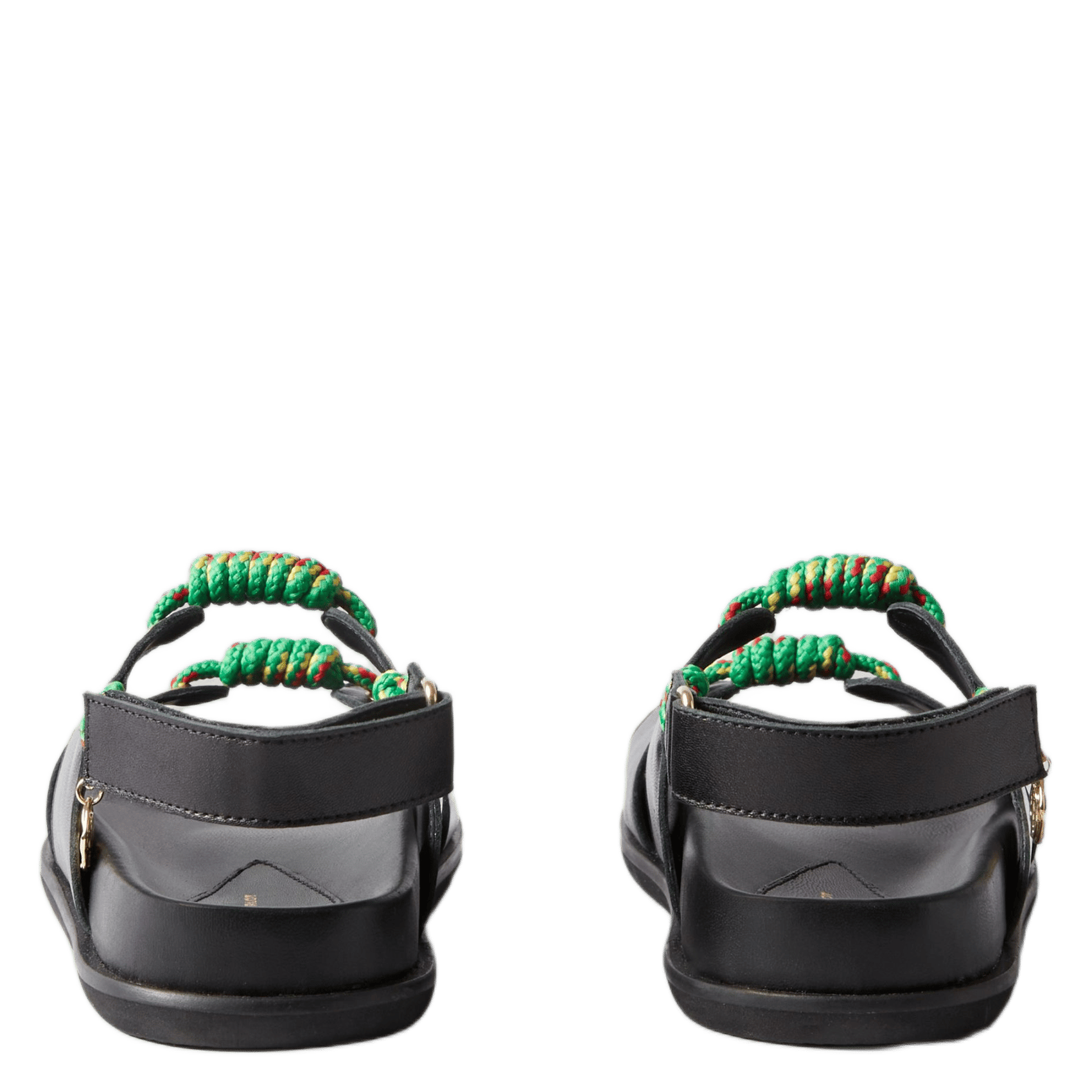 Sandales plates en cuir CLAUDIE PIERLOT Noir