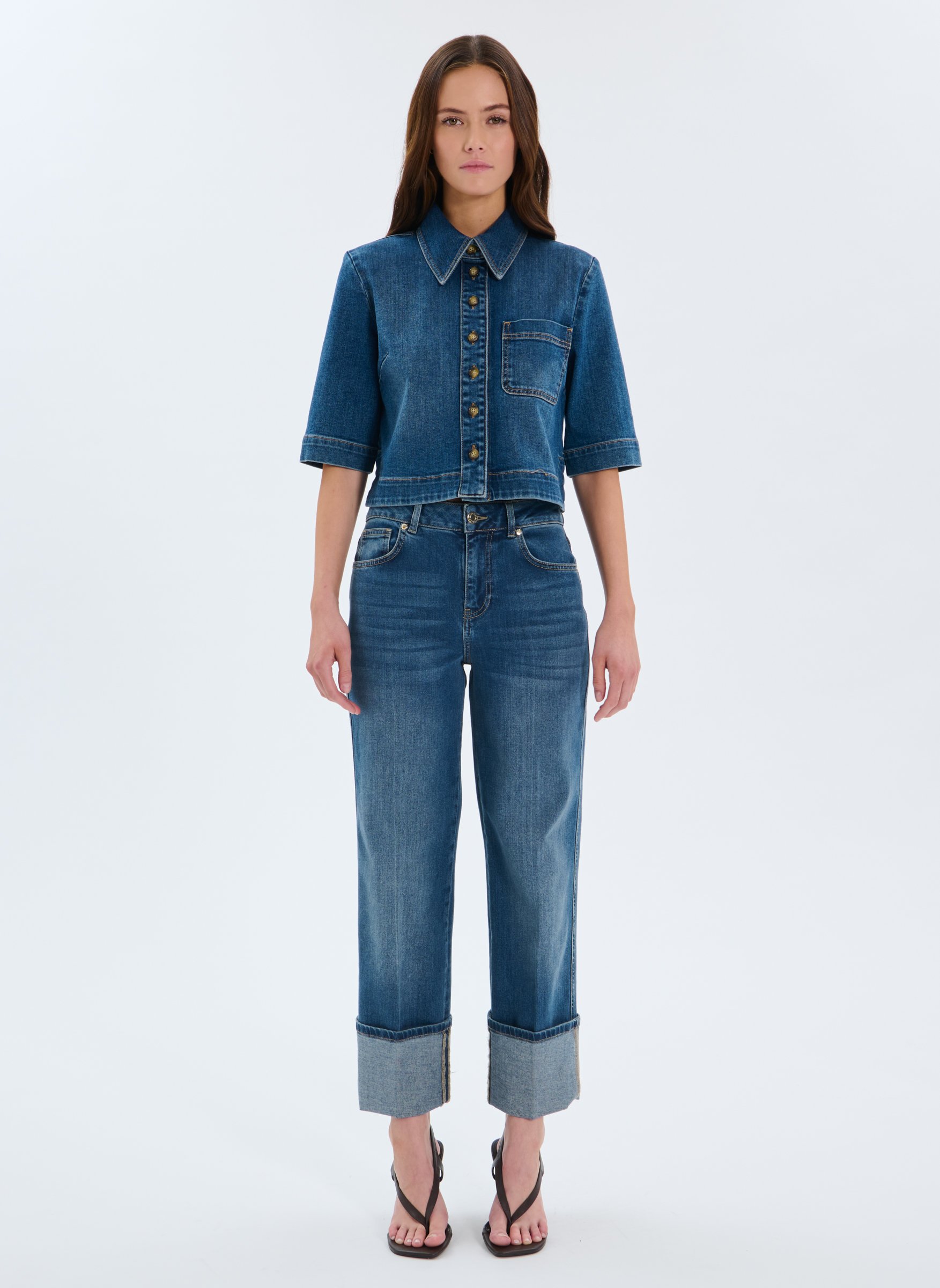 Jeans  popus ZAPA Bleu