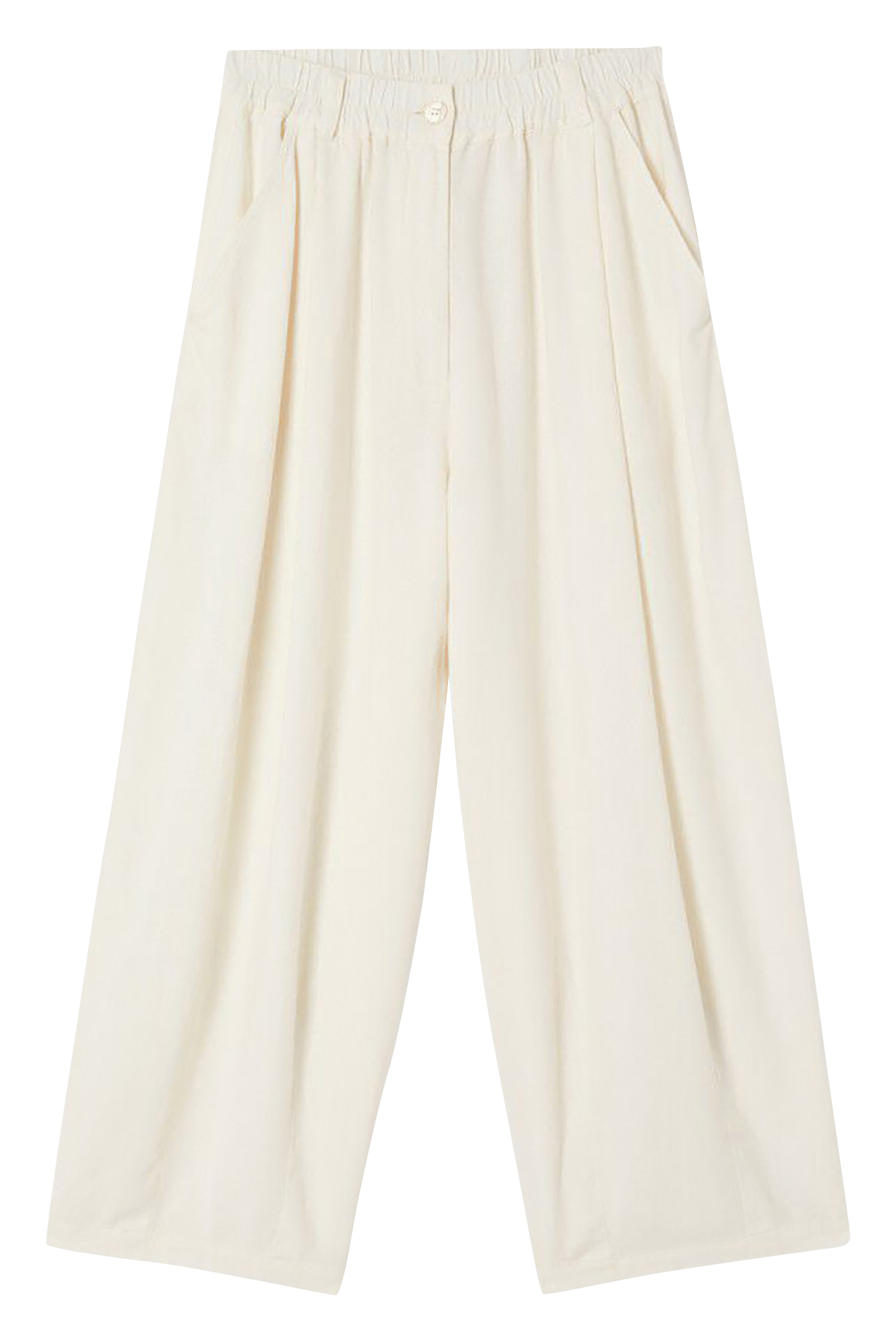 Pantalon ballon en lin mélangé ozutown AMERICAN VINTAGE Beige