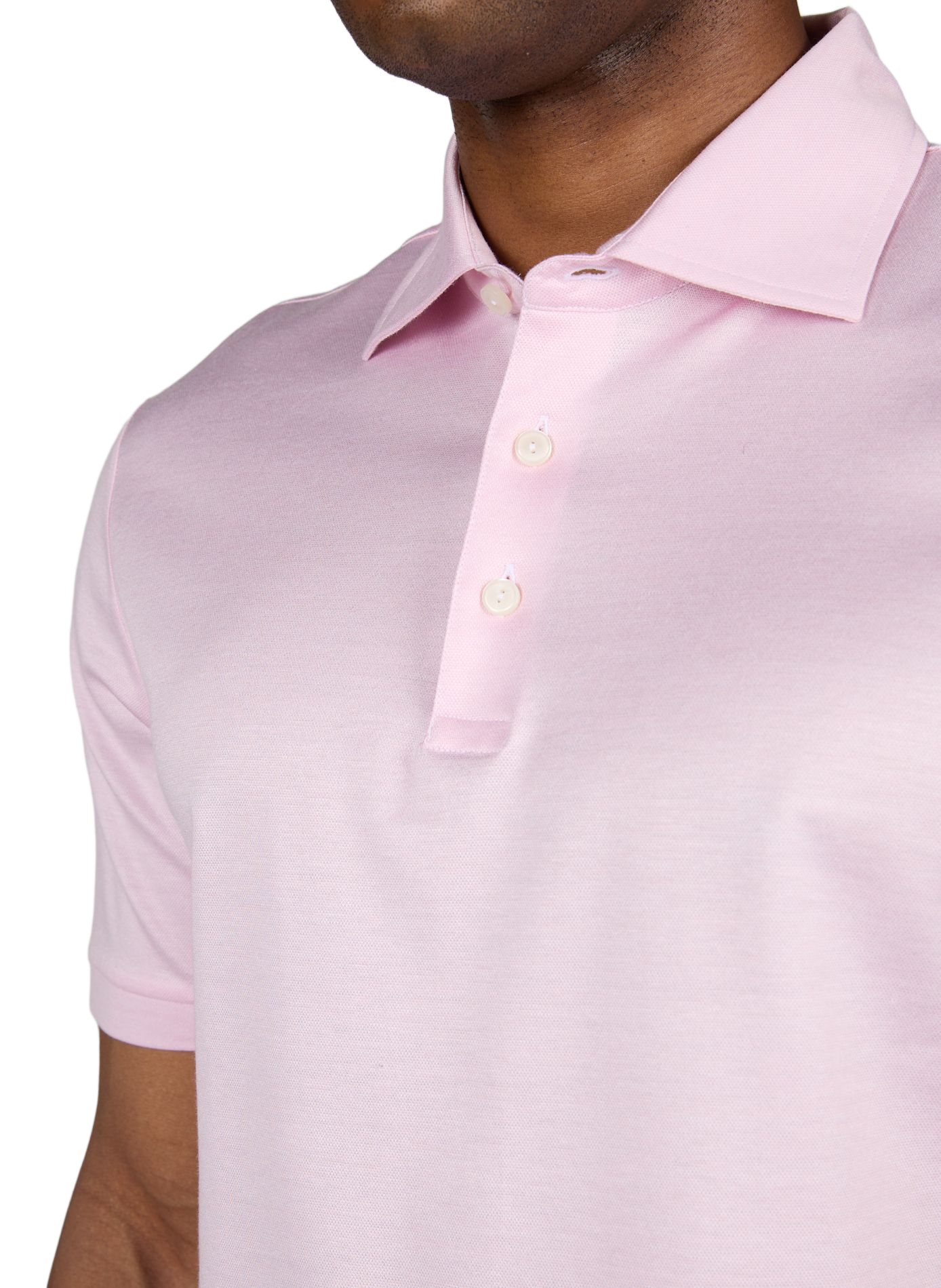 Polo manches courtes en coton ETON Rose