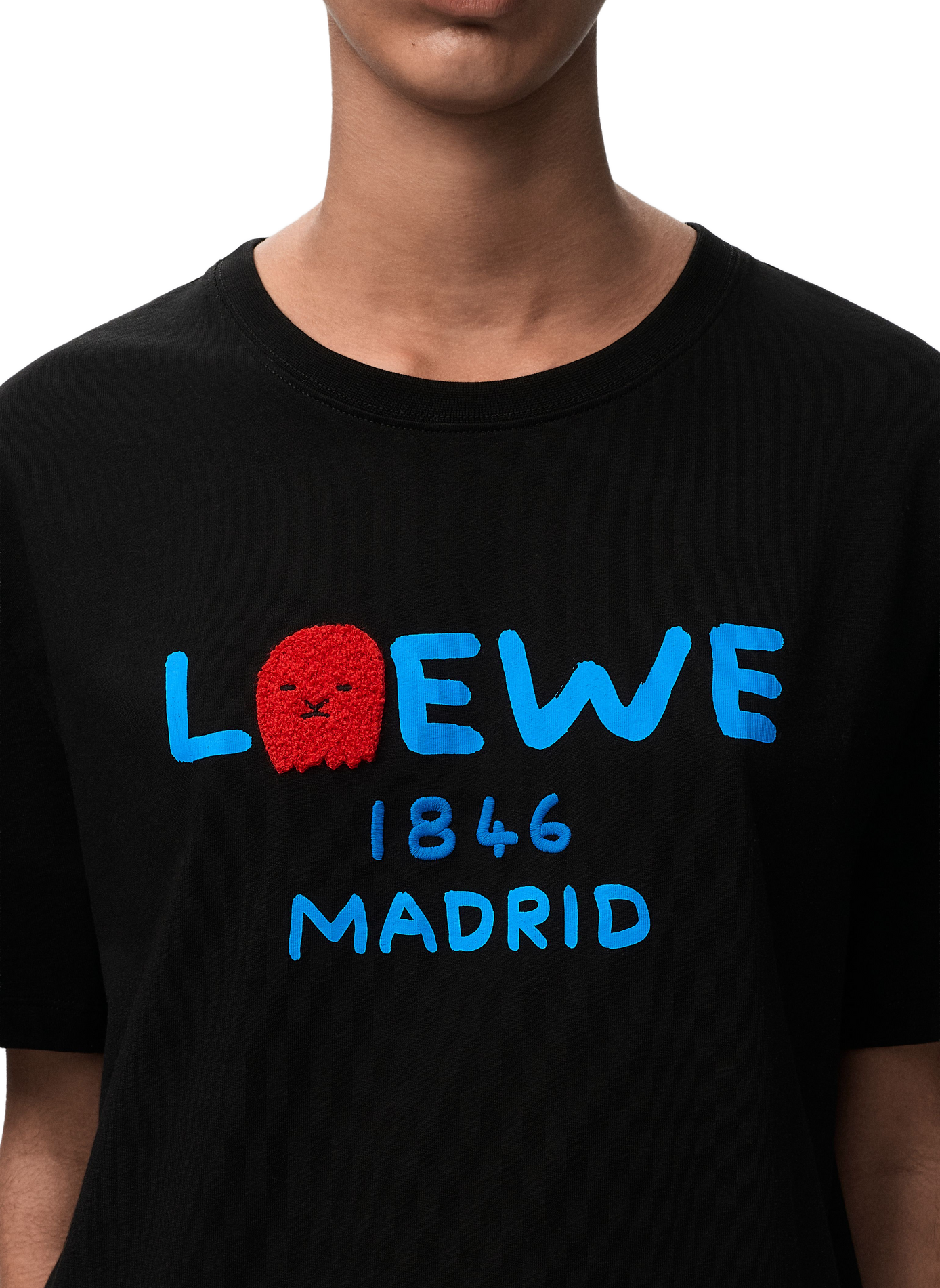 180-Jahre-Kapsel - Lässiges Baumwoll-T-Shirt LOEWE Schwarz
