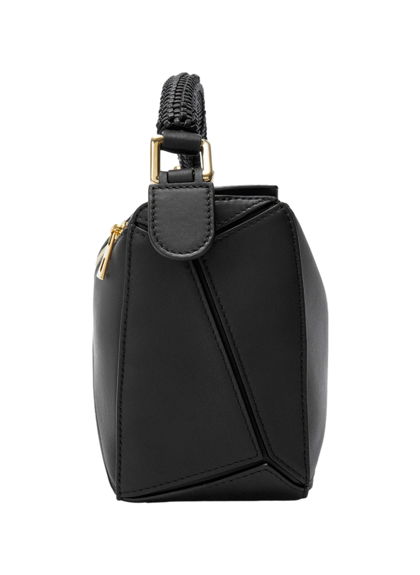 Small Puzzle bag in smooth calf leather and nappa lambskin LOEWE Black