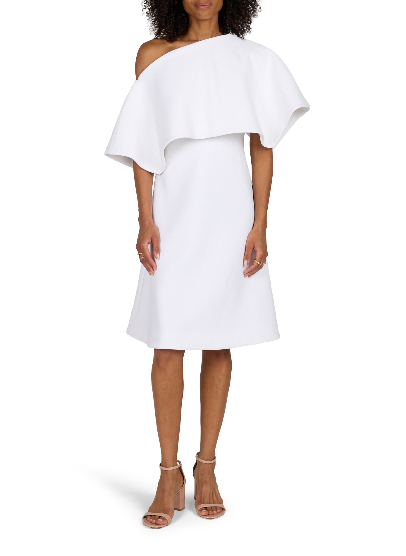 Flared mini dress A.W.A.K.E. MODE White